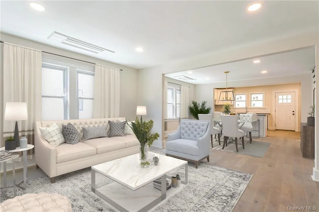 Virtually Staged, Living RM w/FP - Dining Area - Kitchen Virtually Staged, Living RM w/FP - Dining Area - Kitchen
