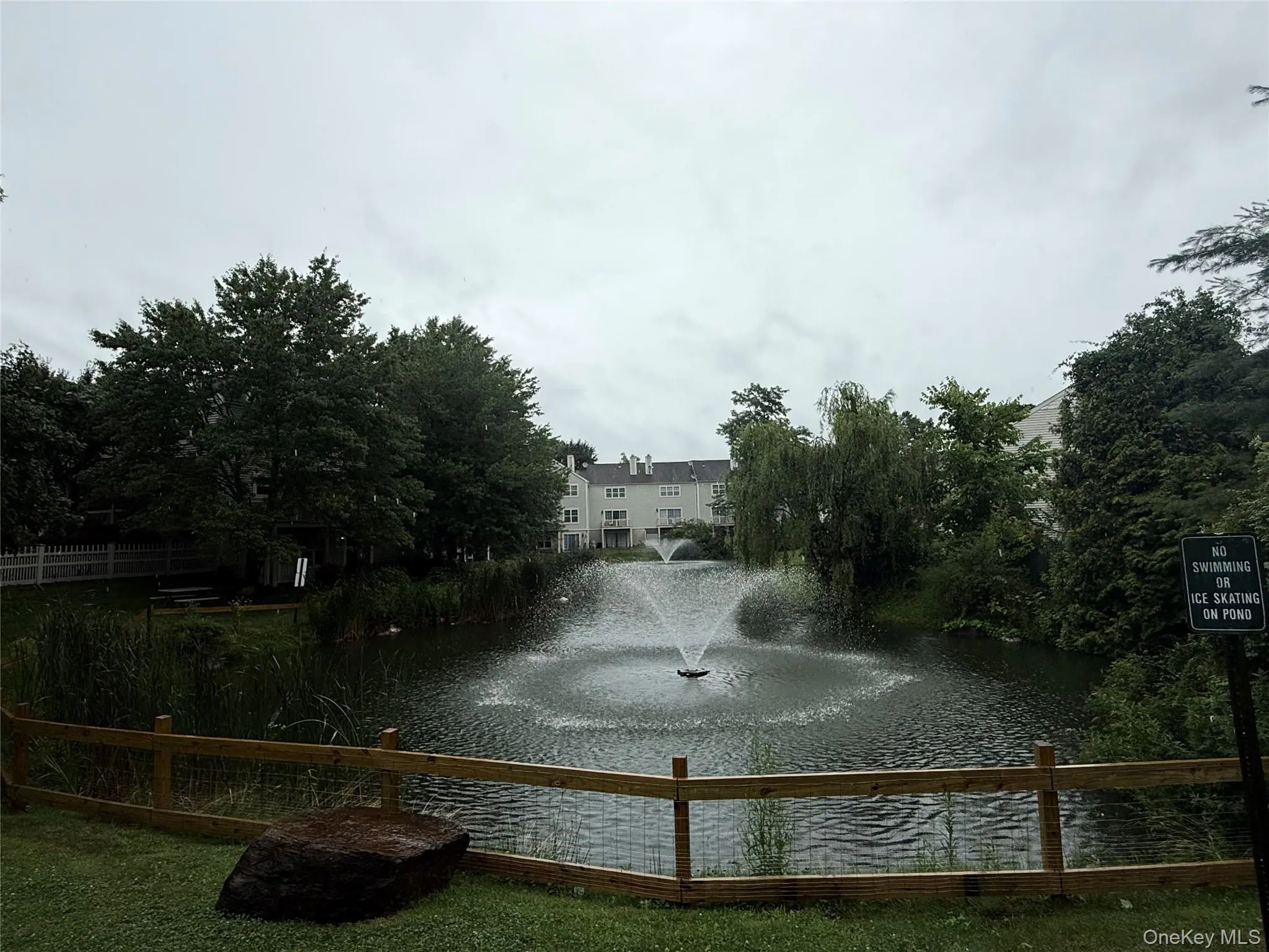 The fountains create a beautiful focal point in the pond. The fountains create a beautiful focal point in the pond.