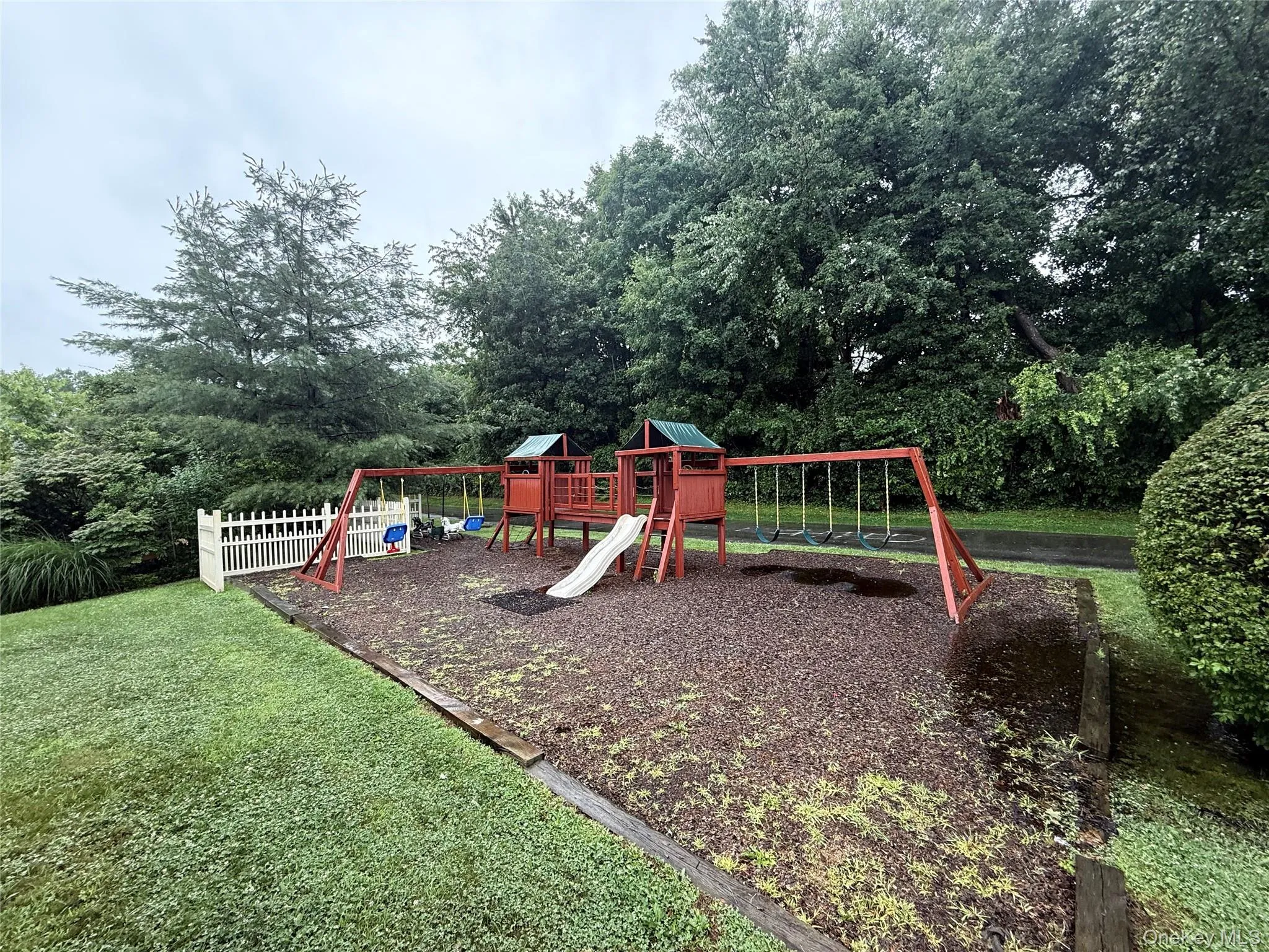 The neighborhood playground adds to the welcoming, family-friendly feel of the community. The neighborhood playground adds to the welcoming, family-friendly feel of the community.
