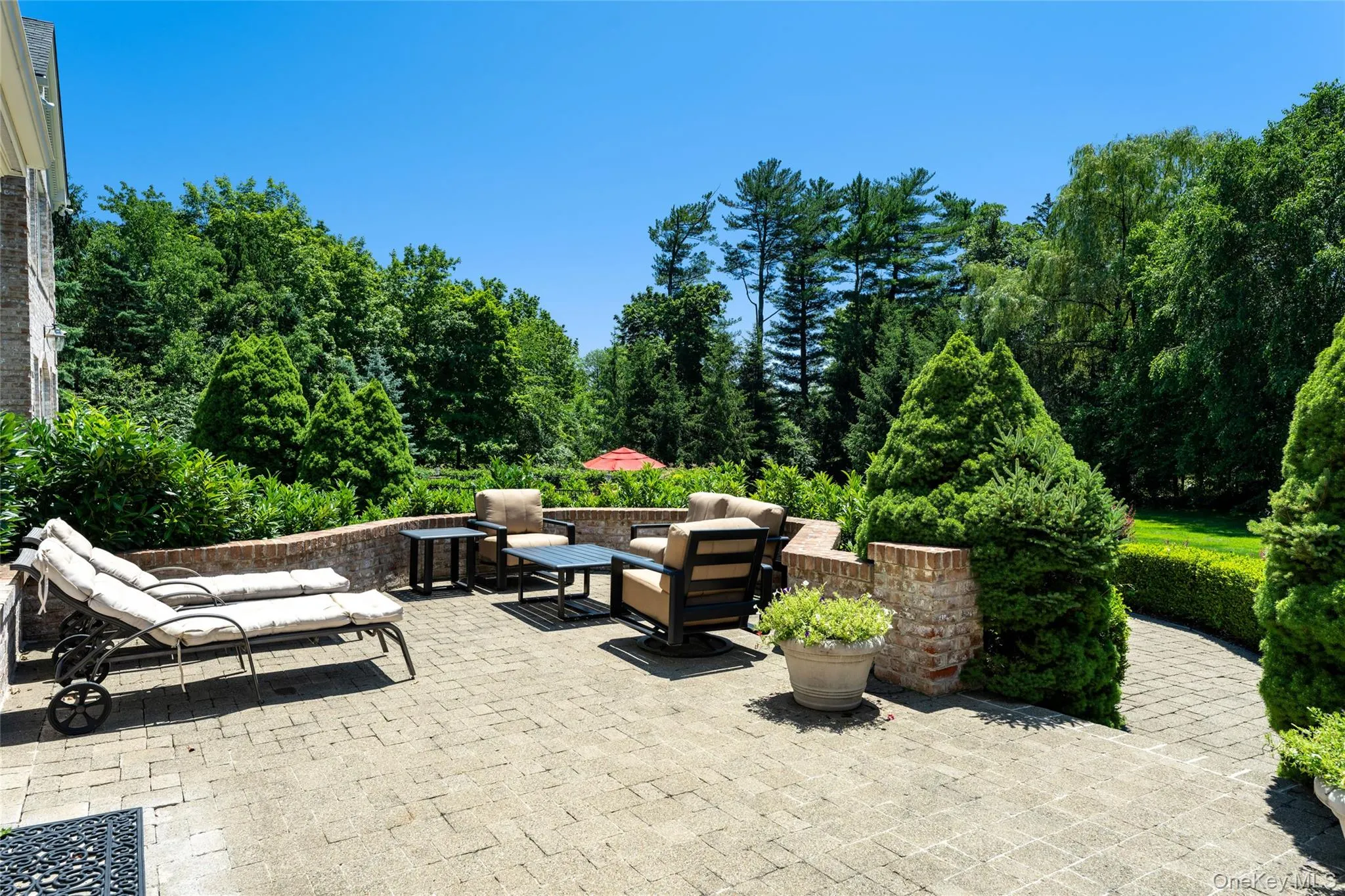 Expansive Brick Patio Expansive Brick Patio