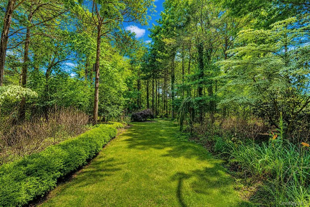 Garden pathway through the grounds Garden pathway through the grounds