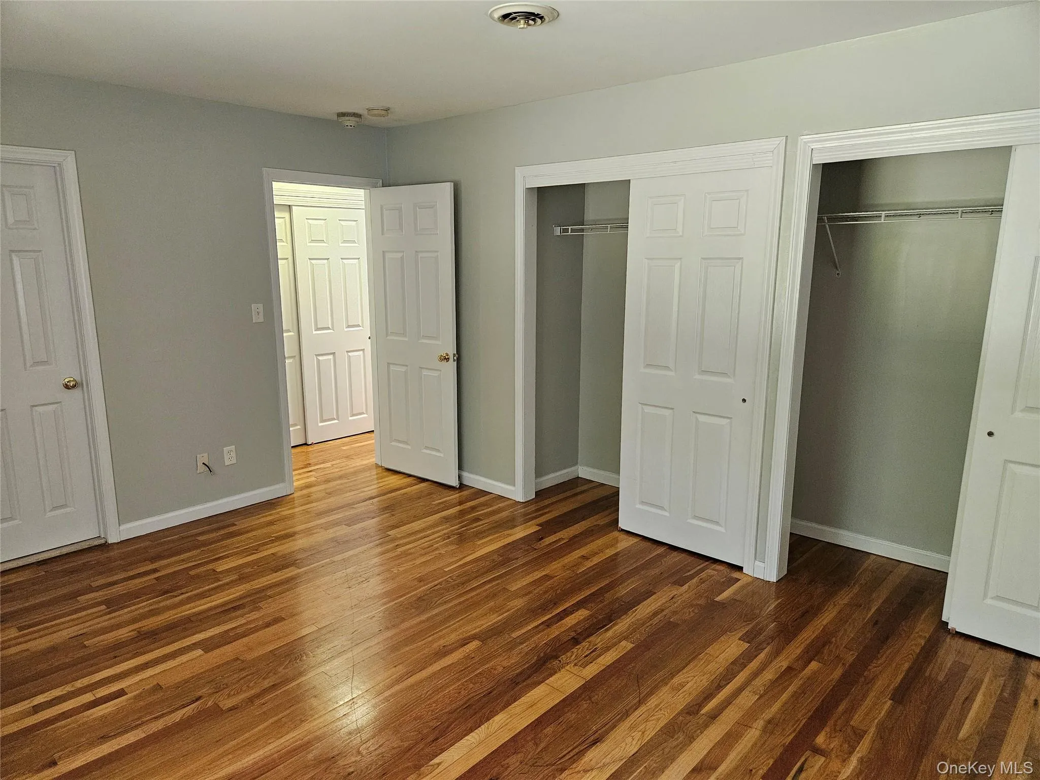 2 large closets, access to bathroom 2 large closets, access to bathroom
