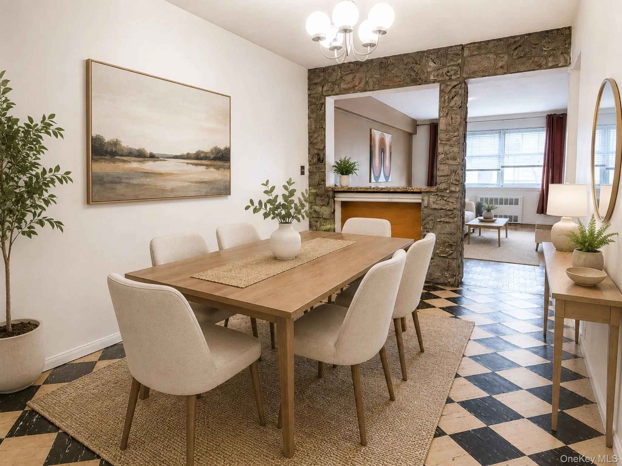 Virtually Staged Dining Area Virtually Staged Dining Area