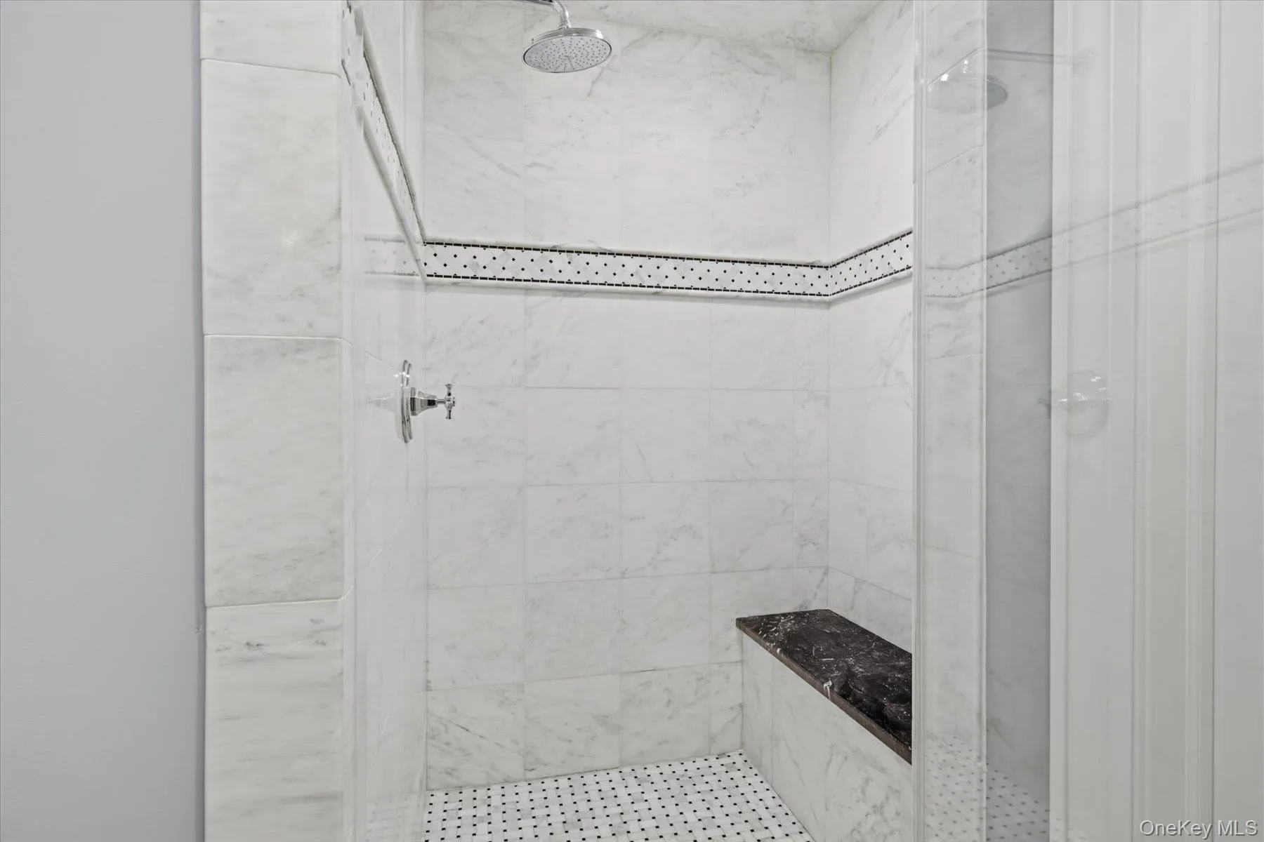 Spa inspired marble bath. Spa inspired marble bath.