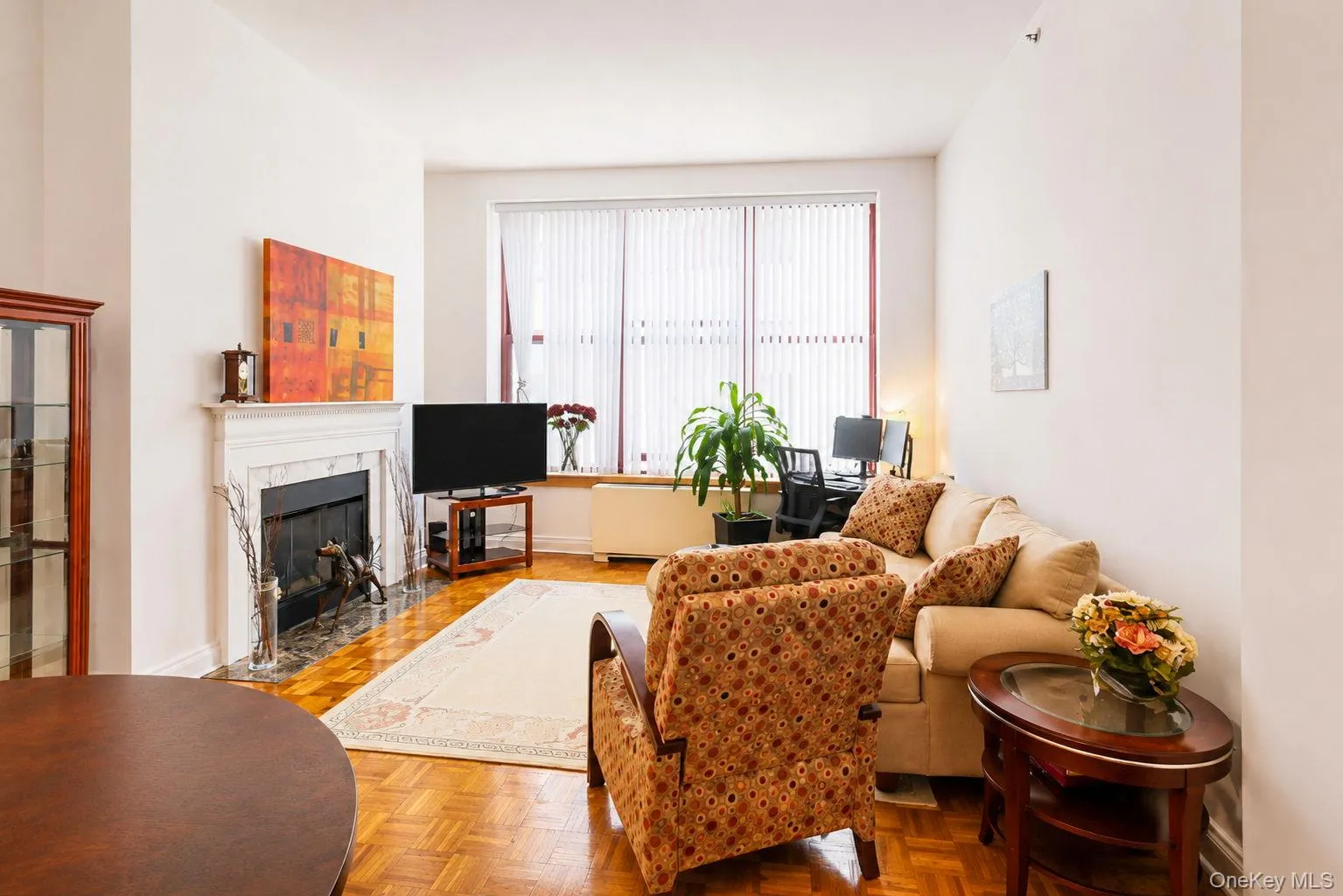 Living room with gas fireplace Living room with gas fireplace