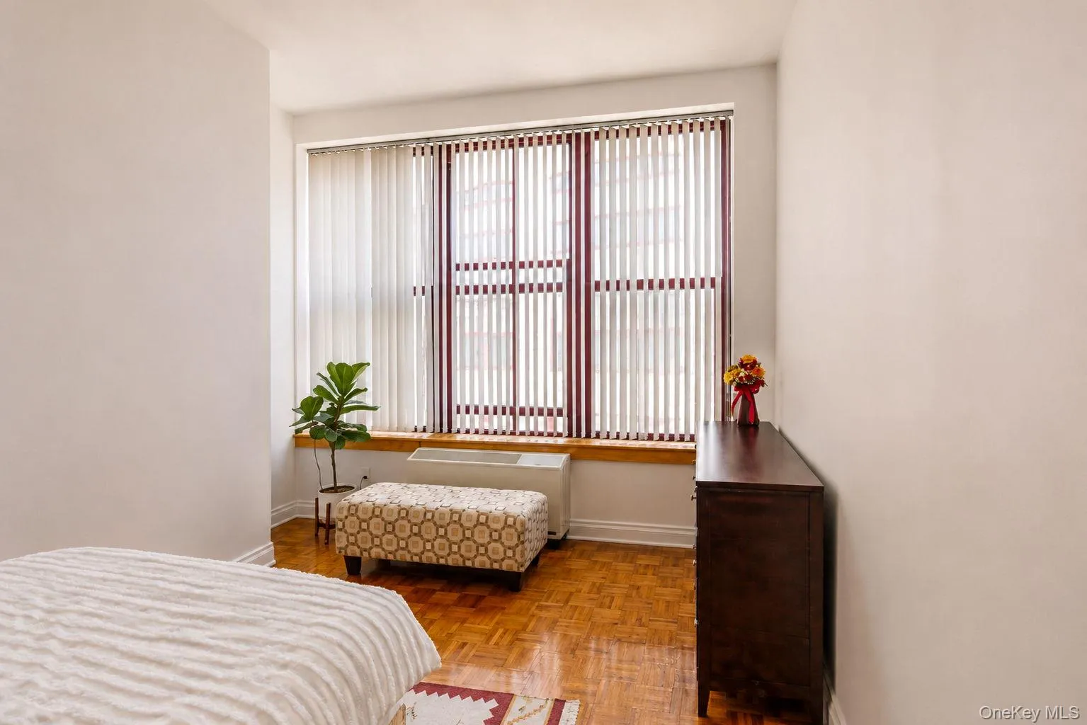 Bedroom with oversized windows Bedroom with oversized windows