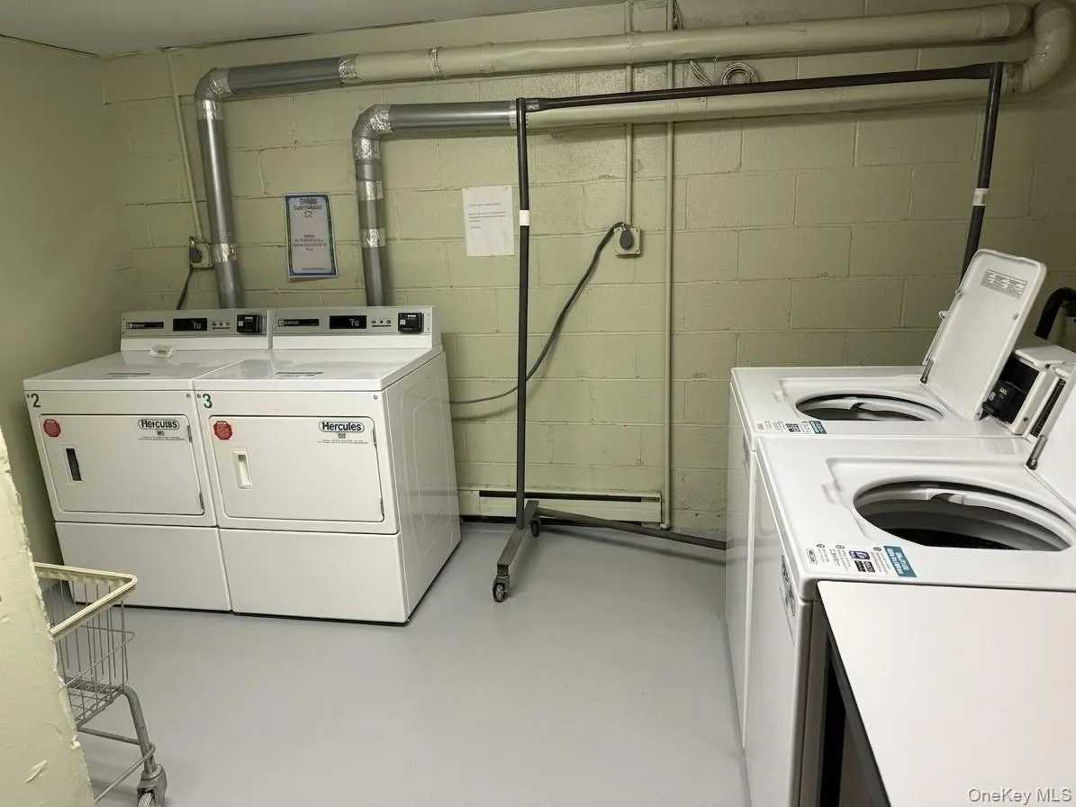 Shared laundry space for tenants. Shared laundry space for tenants.