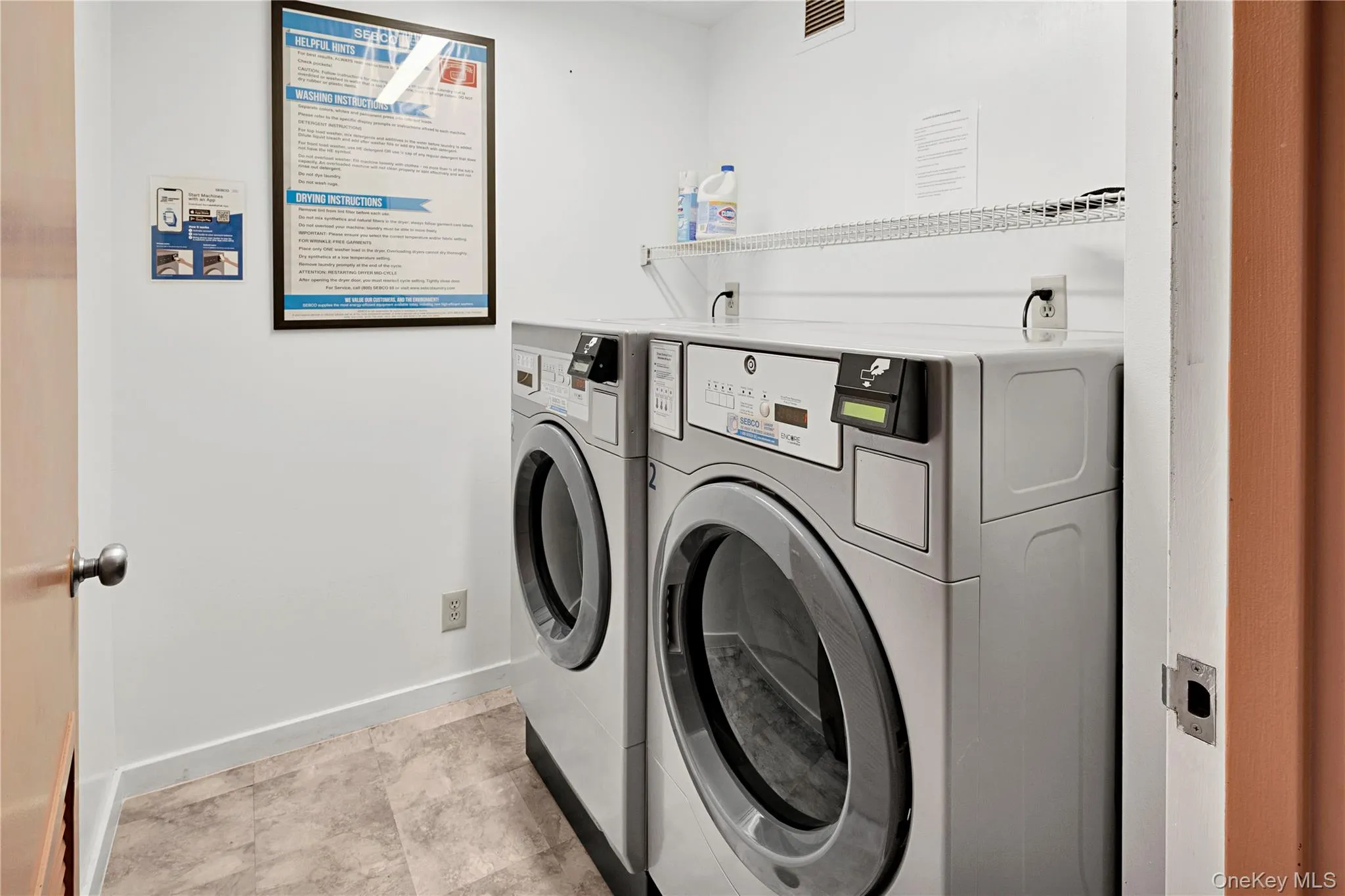 Common Laundry Room on the same floor as the unit Common Laundry Room on the same floor as the unit