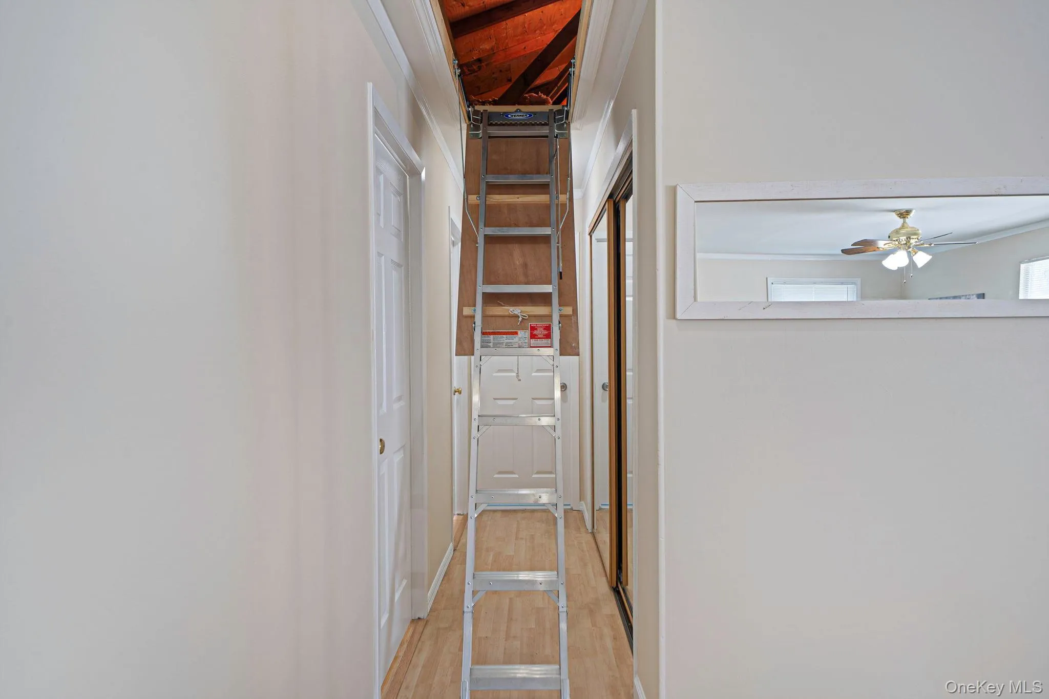 Convenient Pull-Down Stairs To Attic Convenient Pull-Down Stairs To Attic