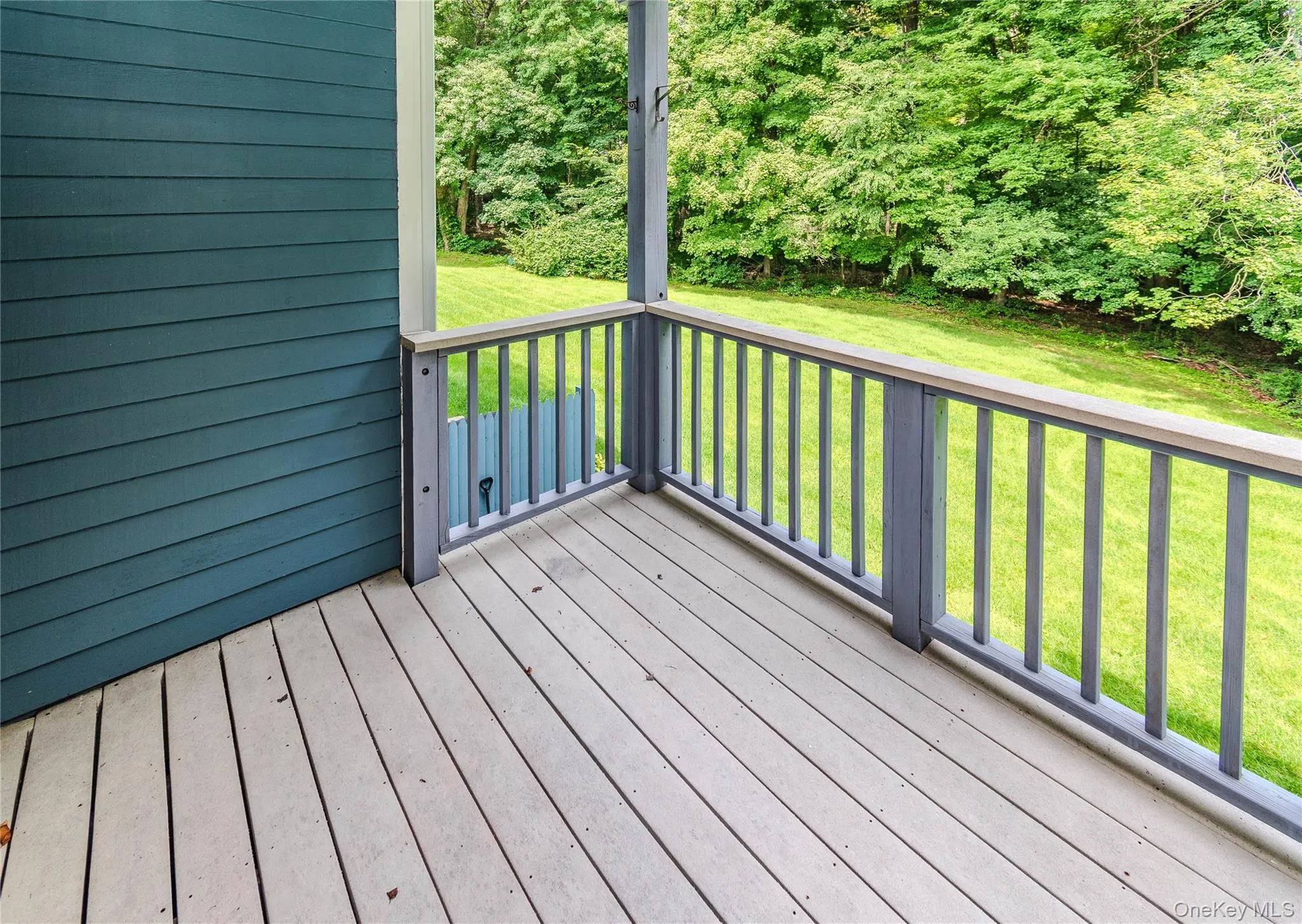 Deck off of living room Deck off of living room