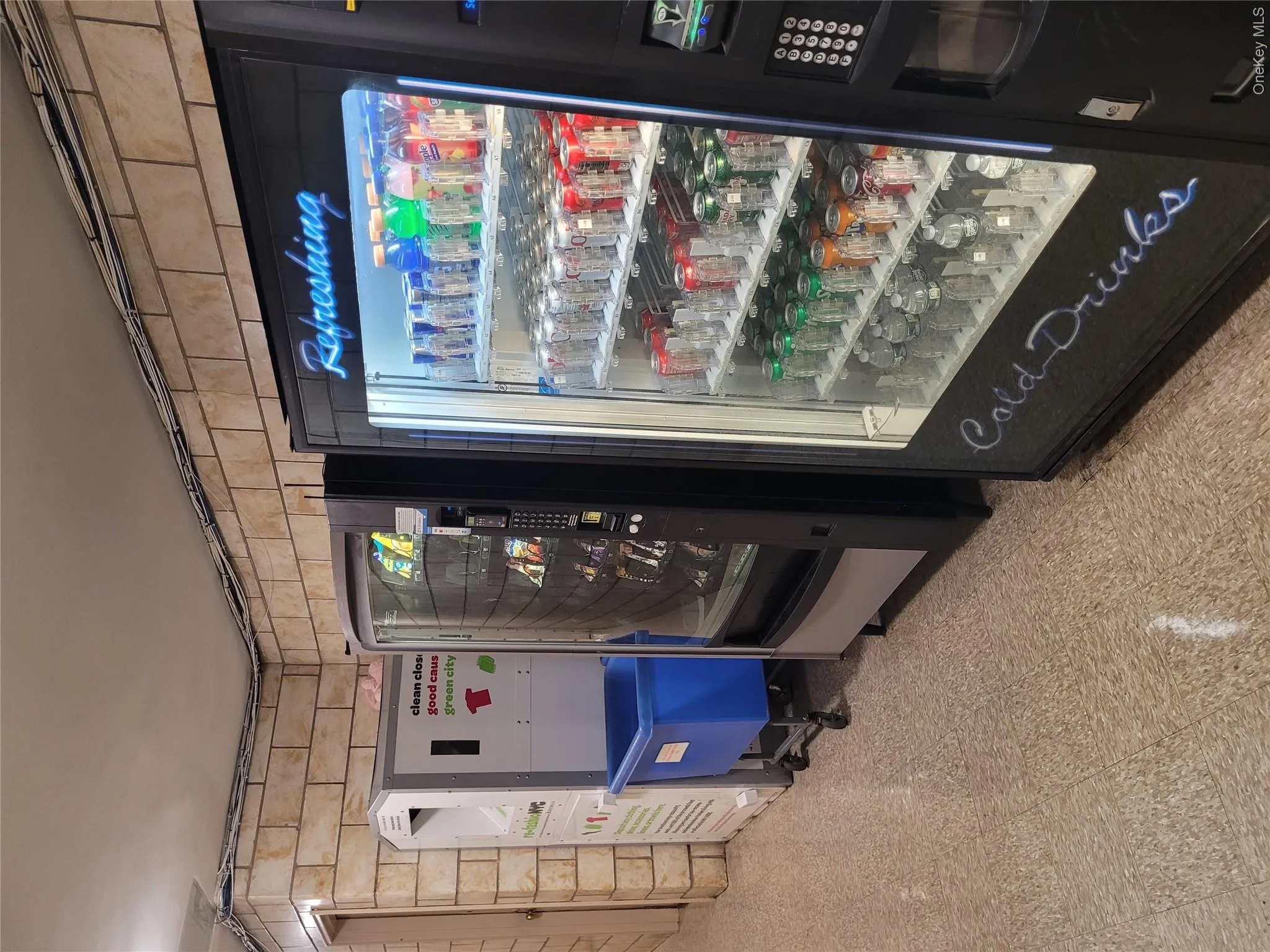 Vending machine in basement Vending machine in basement