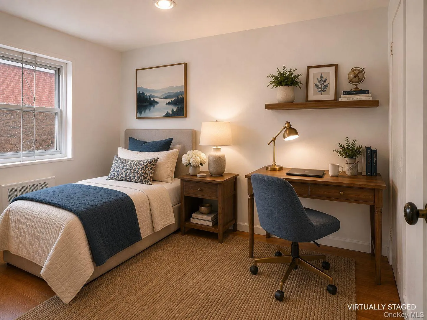 Virtually Staged. Bedroom with great natural light, freshly painted walls and wood floors. Virtually Staged. Bedroom with great natural light, freshly painted walls and wood floors.