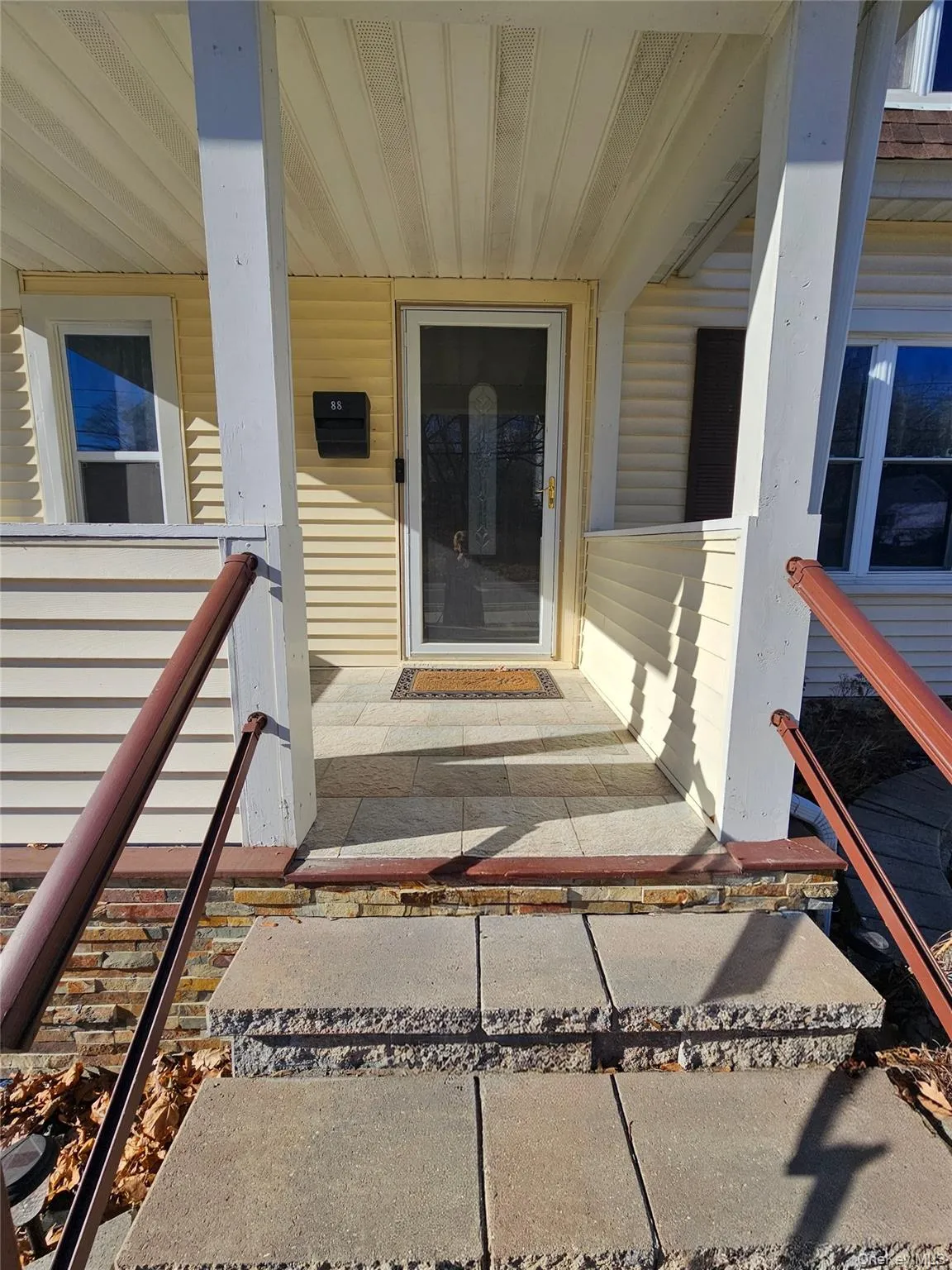 front porch and steps all new in stone and cement front porch and steps all new in stone and cement