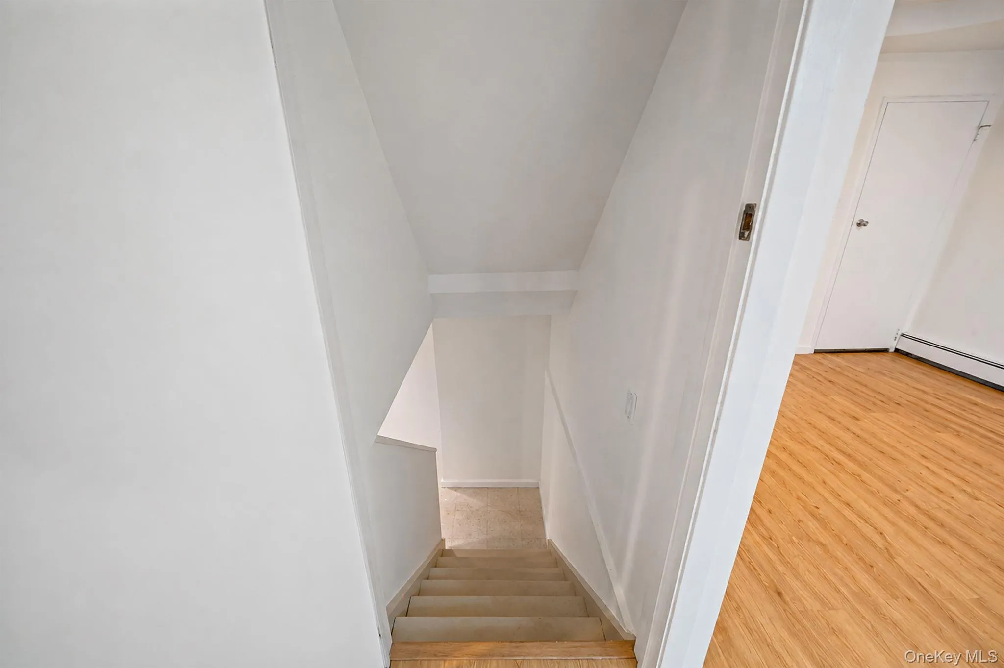 Stairs to basement from main floor Stairs to basement from main floor