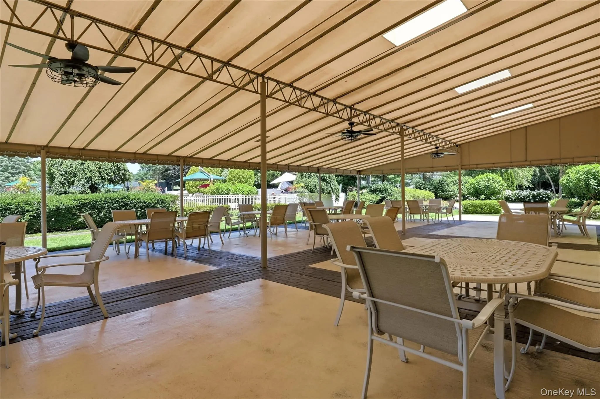 Outdoor Covered Patio in Clubhouse Outdoor Covered Patio in Clubhouse