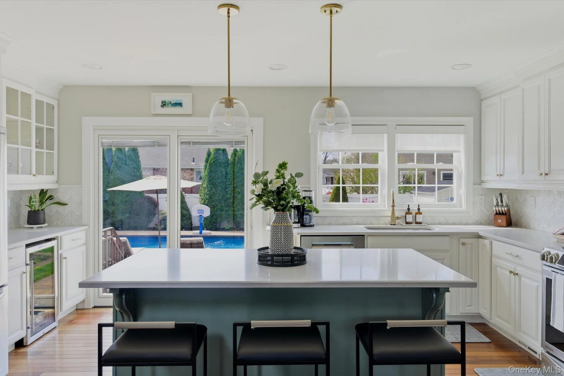 Kitchen with center island Kitchen with center island