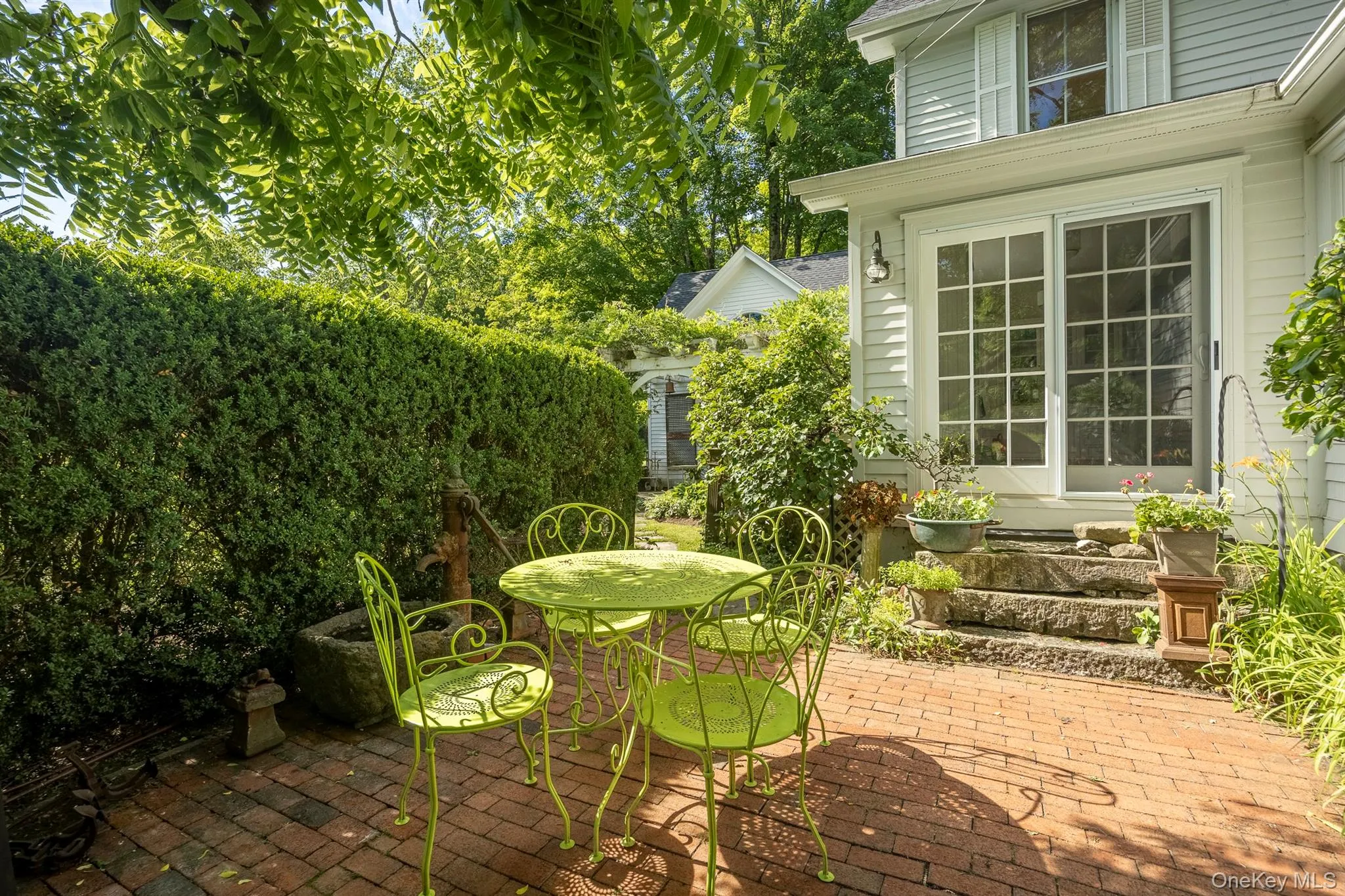 Magical Brick Terrace off of Kitchen Magical Brick Terrace off of Kitchen