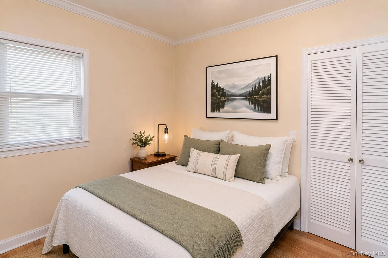 Virtually staged bedroom Virtually staged bedroom
