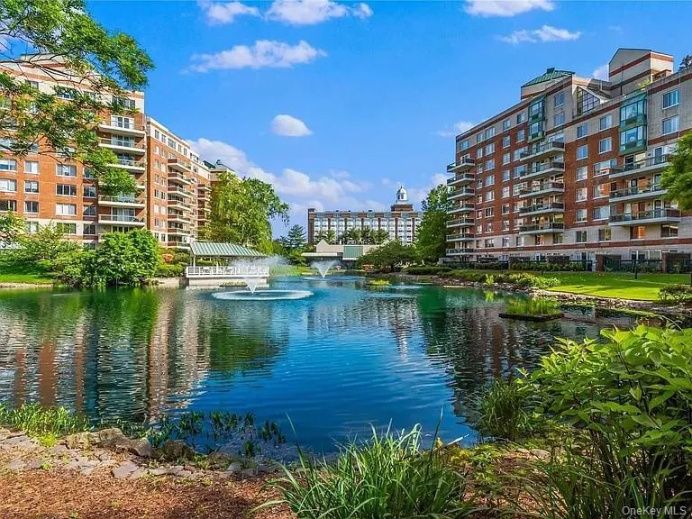East & West Buildings and Pond East & West Buildings and Pond