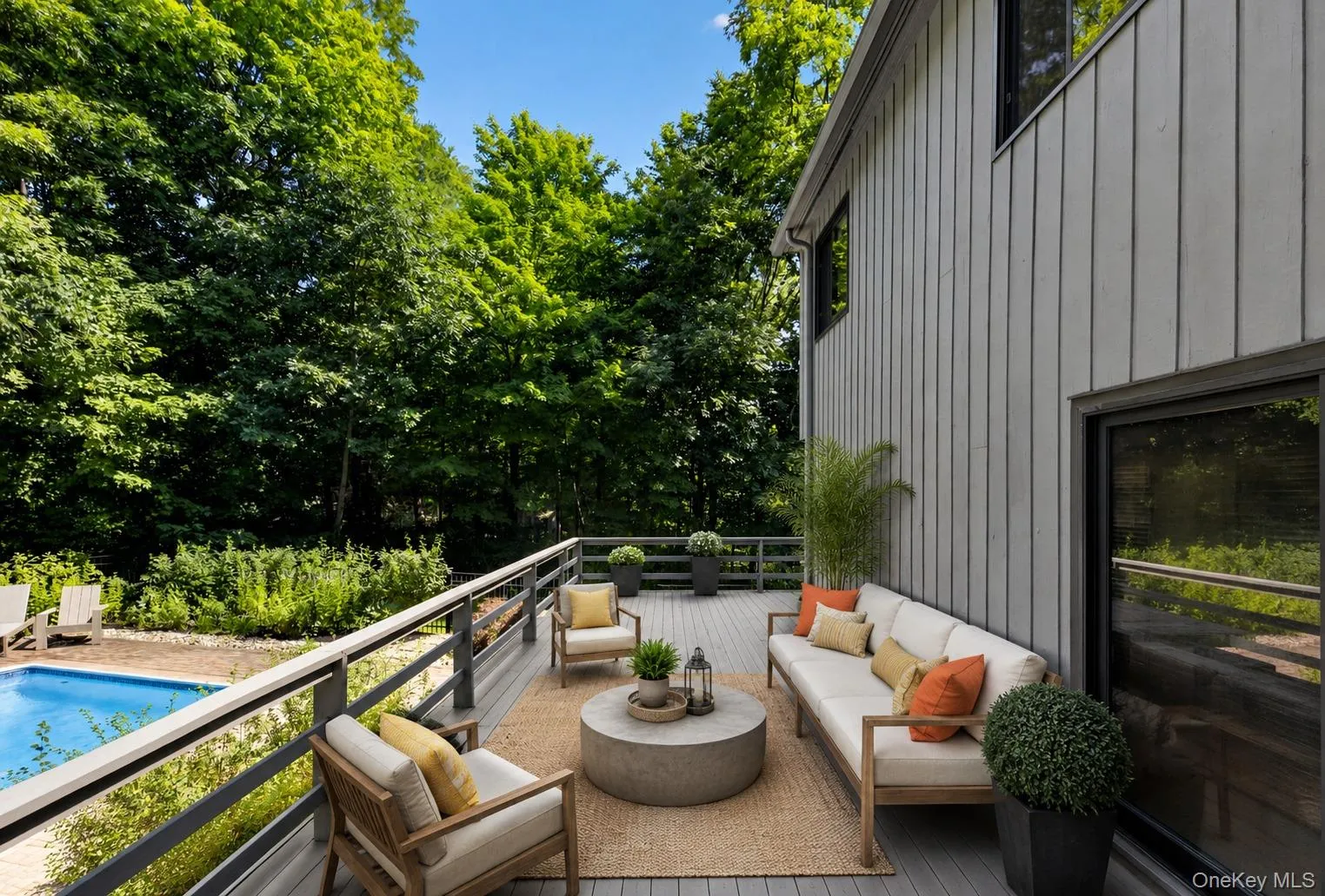 Large Wrap Around Deck off Kitchen & Family Room Large Wrap Around Deck off Kitchen & Family Room