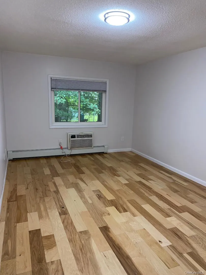 Spacious primary bedroom suite with wood floors, 2 double closets and an attractive new ceiling-mounted light fixture, and baseboard heating Spacious primary bedroom suite with wood floors, 2 double closets and an attractive new ceiling-mounted light fixture, and baseboard heating