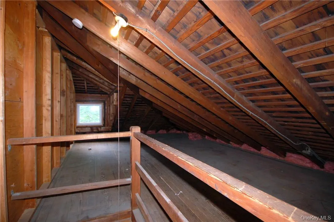 Walk-up attic storage Walk-up attic storage