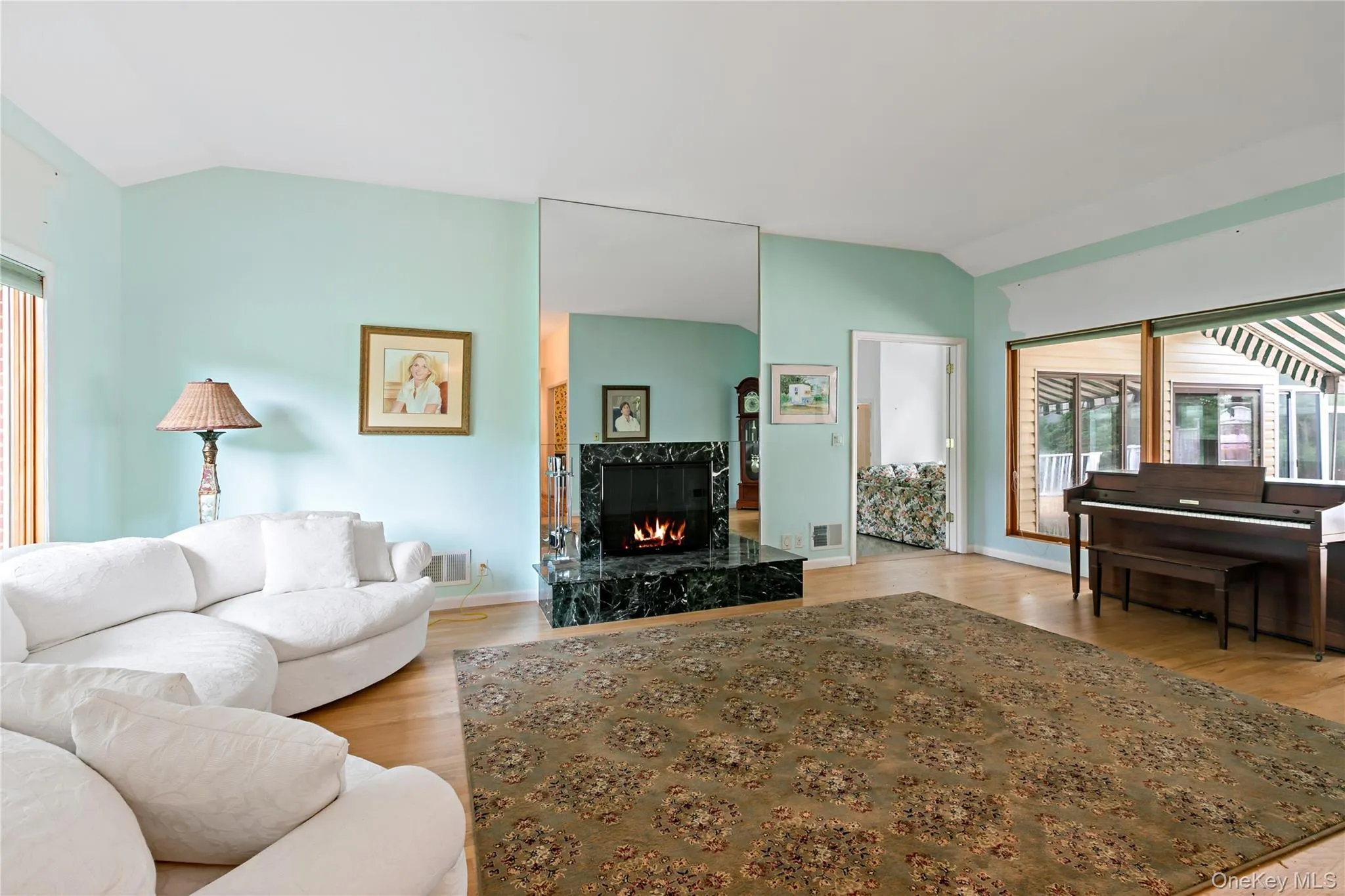 Bright Living Room with Fireplace Bright Living Room with Fireplace