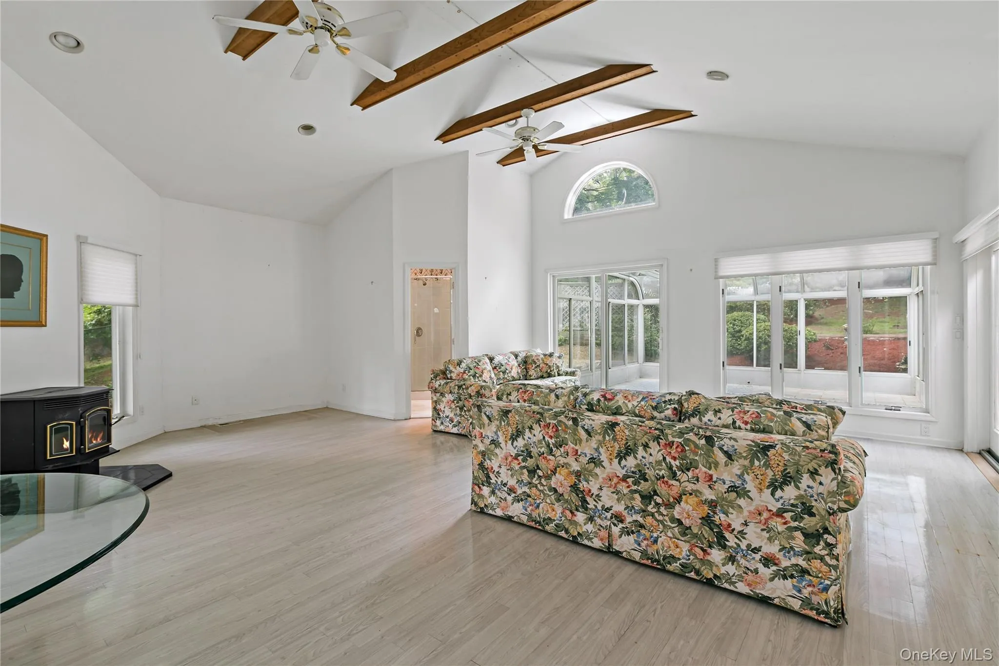 Bright Space with sliders to Greenhouse/Sunroom and full bathroom with shower - just steps from the Pool Bright Space with sliders to Greenhouse/Sunroom and full bathroom with shower - just steps from the Pool
