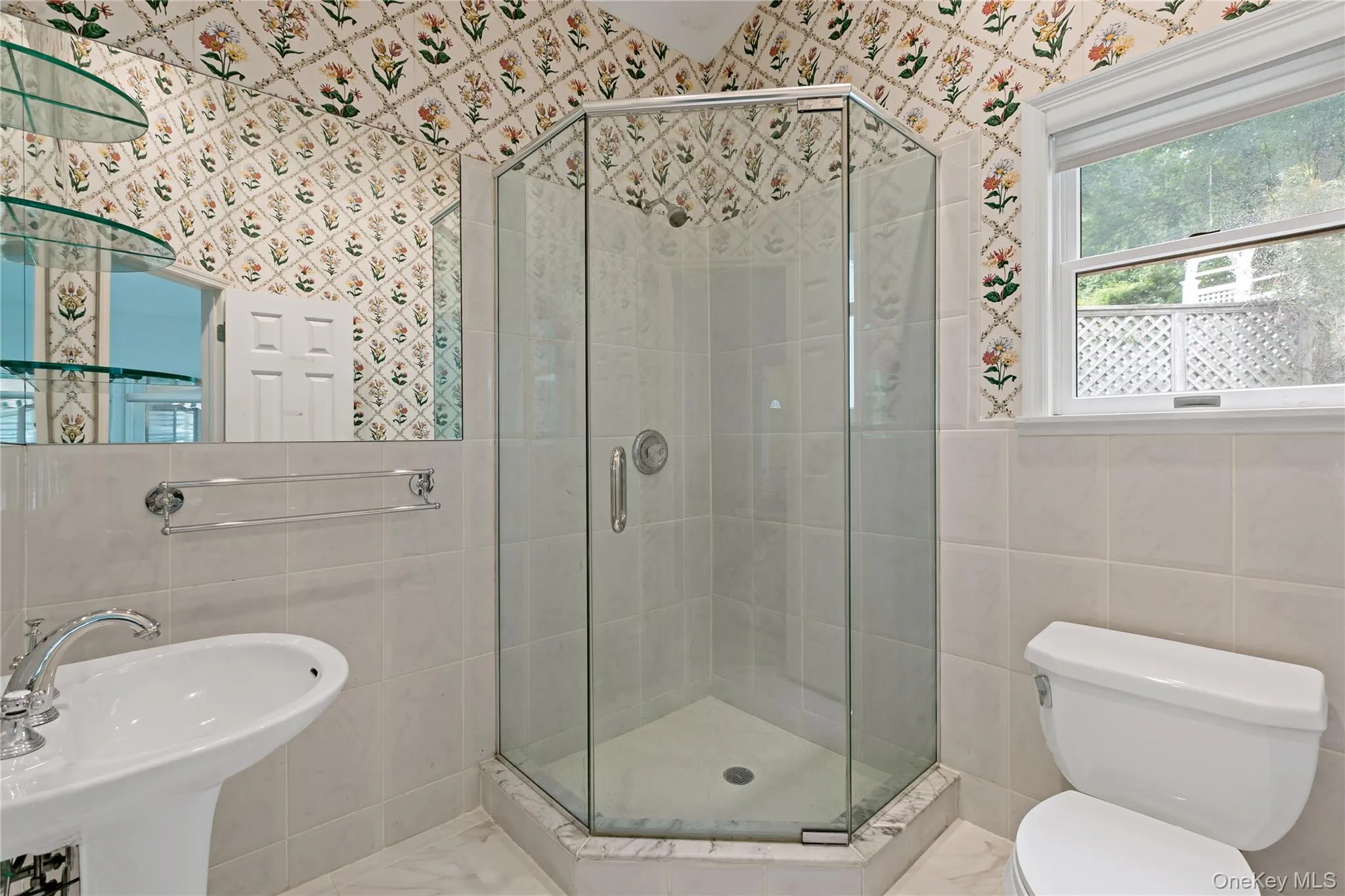 Full Bathroom on First Level - At back of home so close to Pool, just outside sliders Full Bathroom on First Level - At back of home so close to Pool, just outside sliders