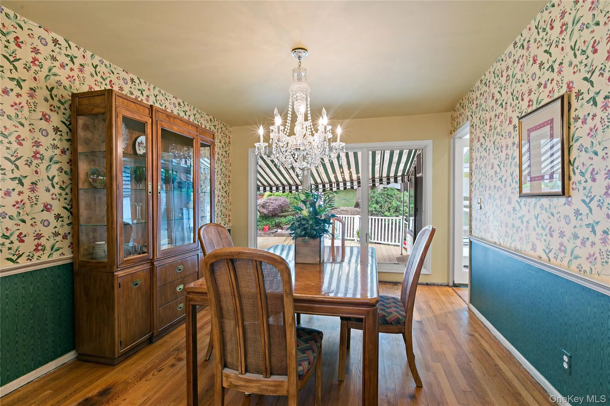 Formal Dining Room with sliders to deck and door to EIK Formal Dining Room with sliders to deck and door to EIK