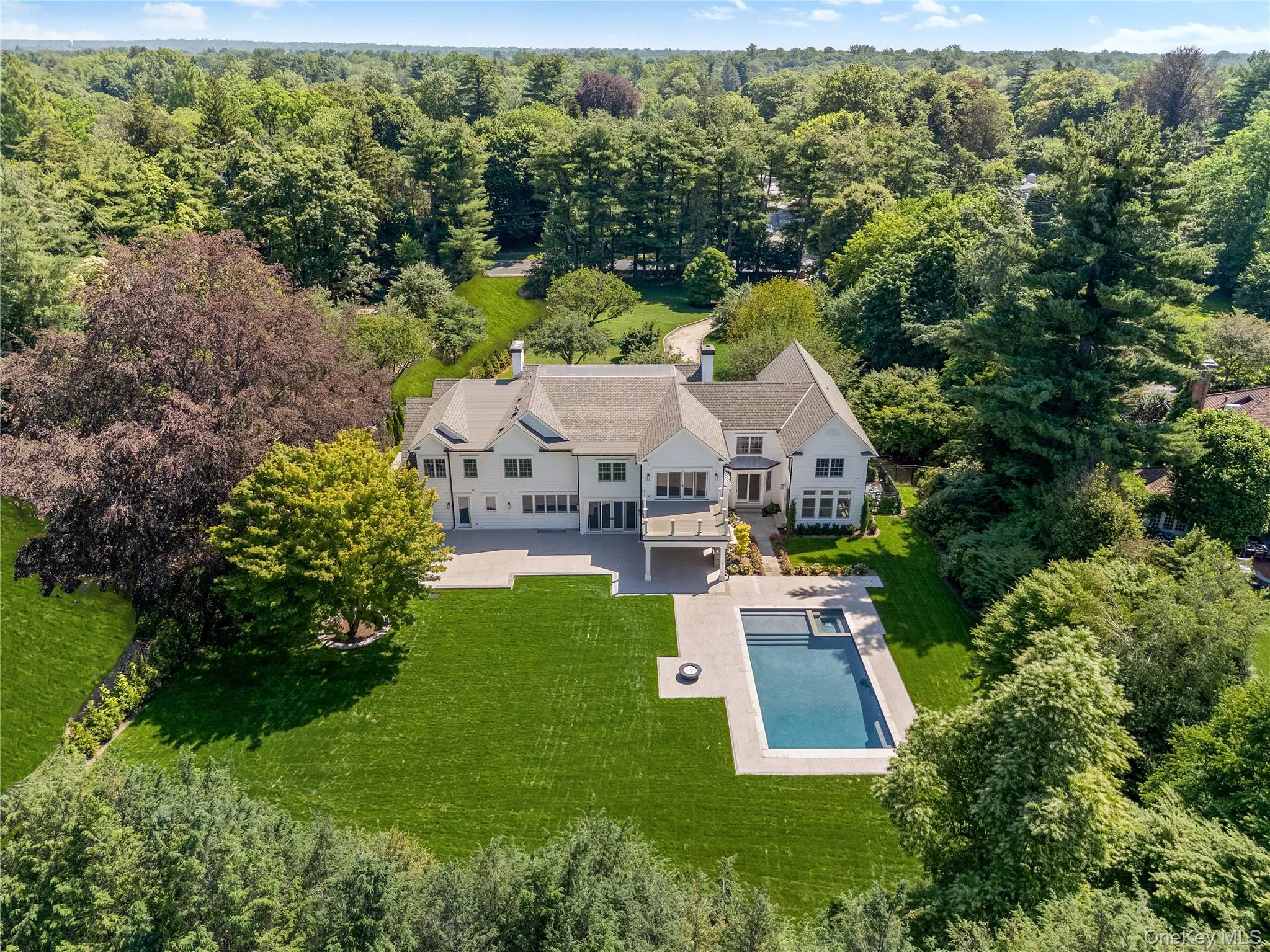 A breathtaking aerial perspective showcases the expansive level property, spectacular outdoor living spaces, and resort-style backyard. A breathtaking aerial perspective showcases the expansive level property, spectacular outdoor living spaces, and resort-style backyard.