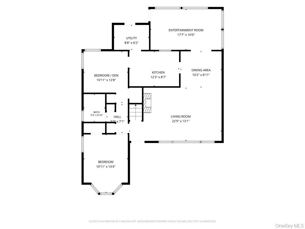 First Floor Floor Plan. Measurements Deemed Highly Reliable but NOT Guaranteed First Floor Floor Plan. Measurements Deemed Highly Reliable but NOT Guaranteed