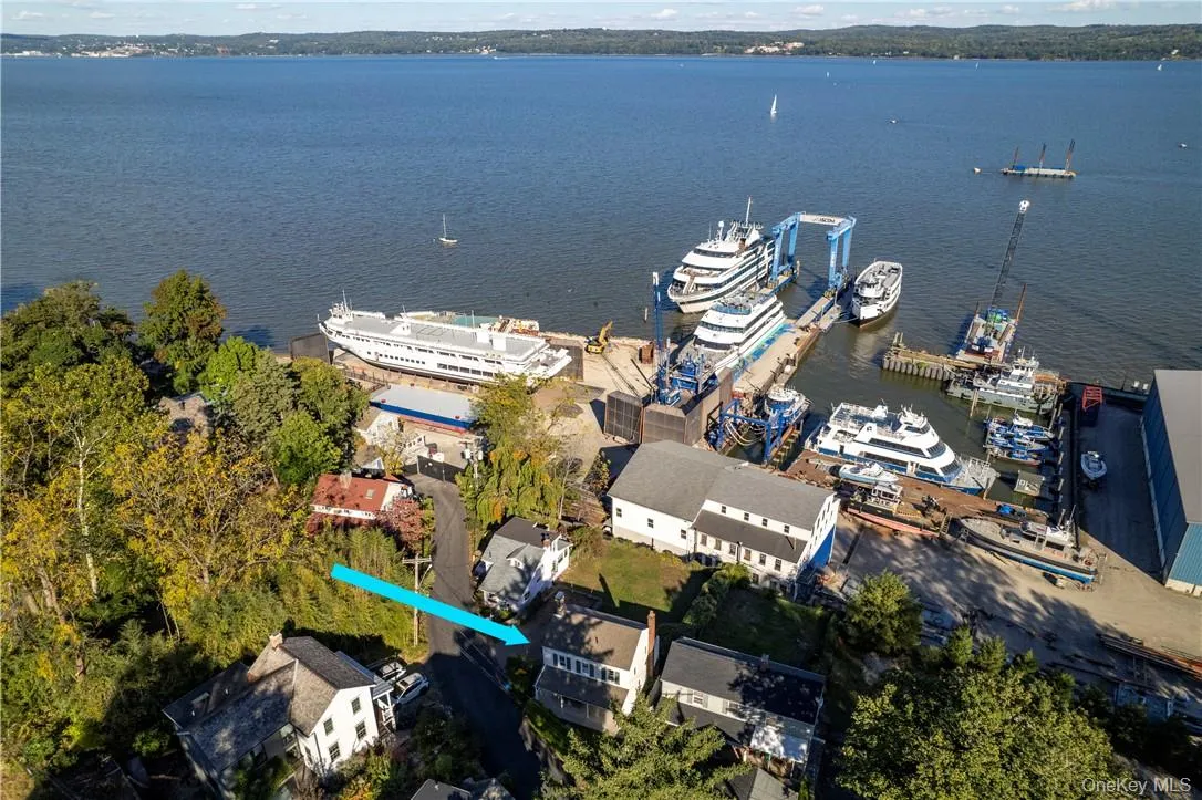 Aerial view with a water view Aerial view with a water view