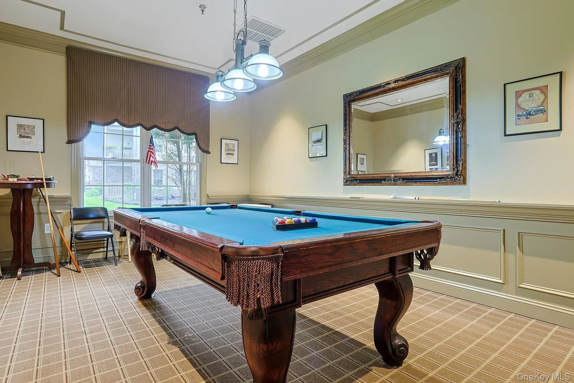Pool table in club house Pool table in club house