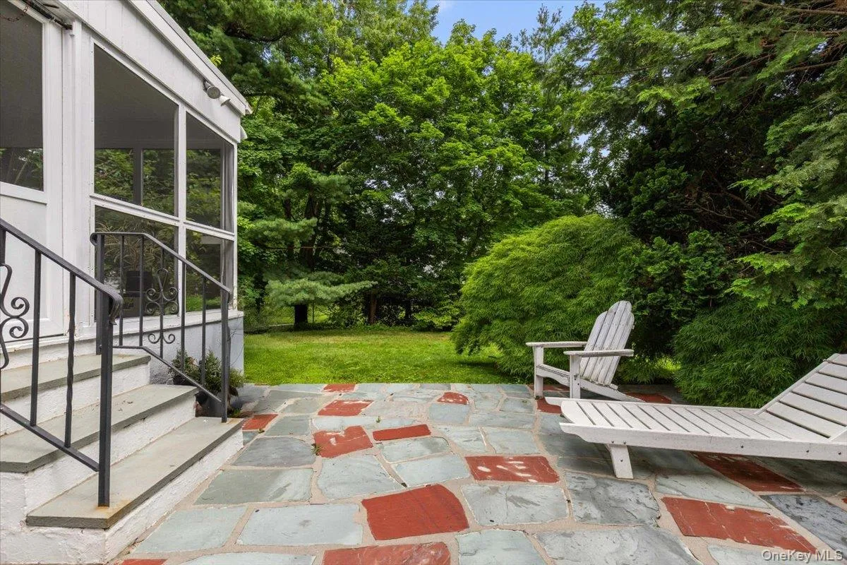 Steps from screened sun porch Steps from screened sun porch