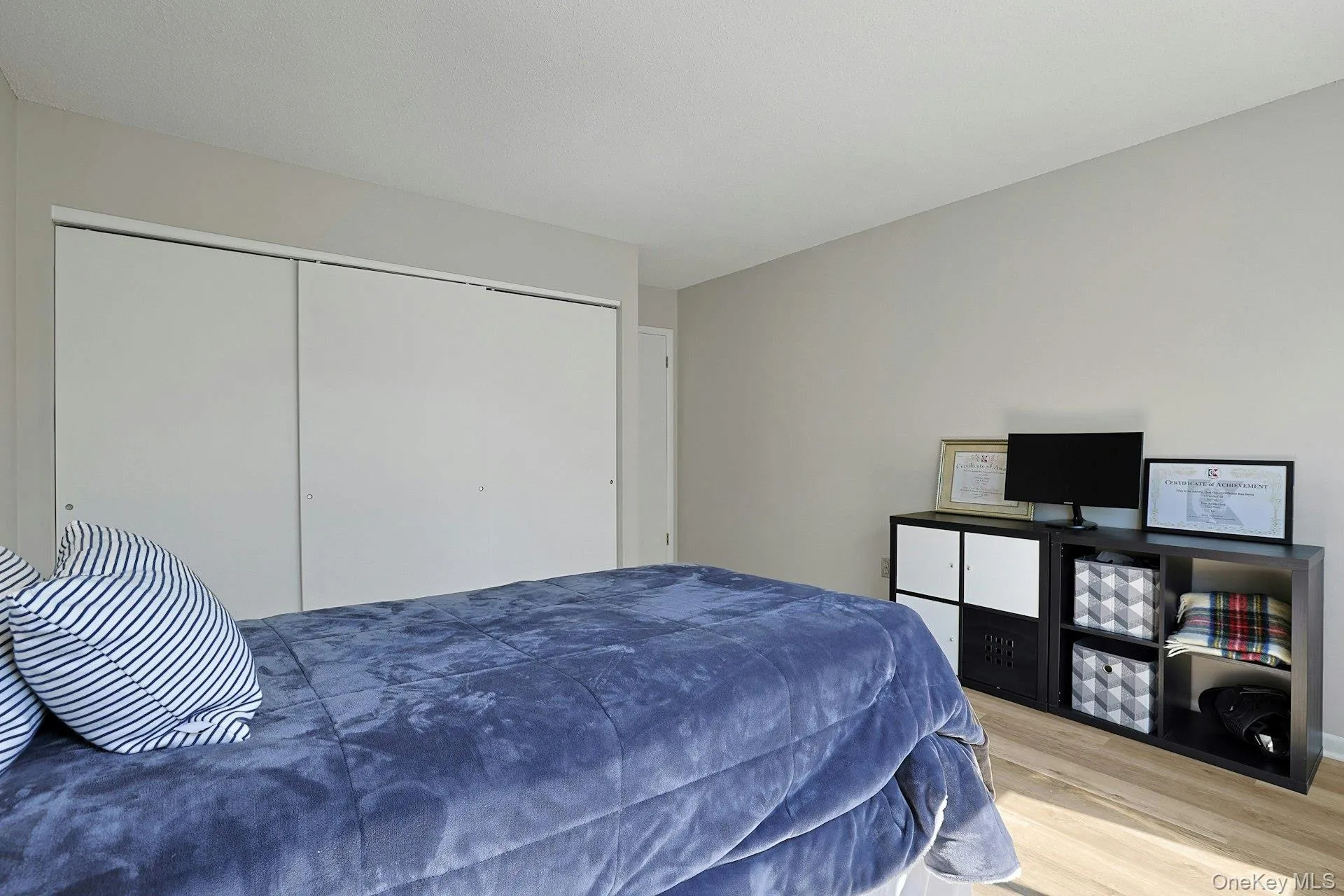 The second bedroom combines a bright feel with two spacious closets for easy organization. The second bedroom combines a bright feel with two spacious closets for easy organization.