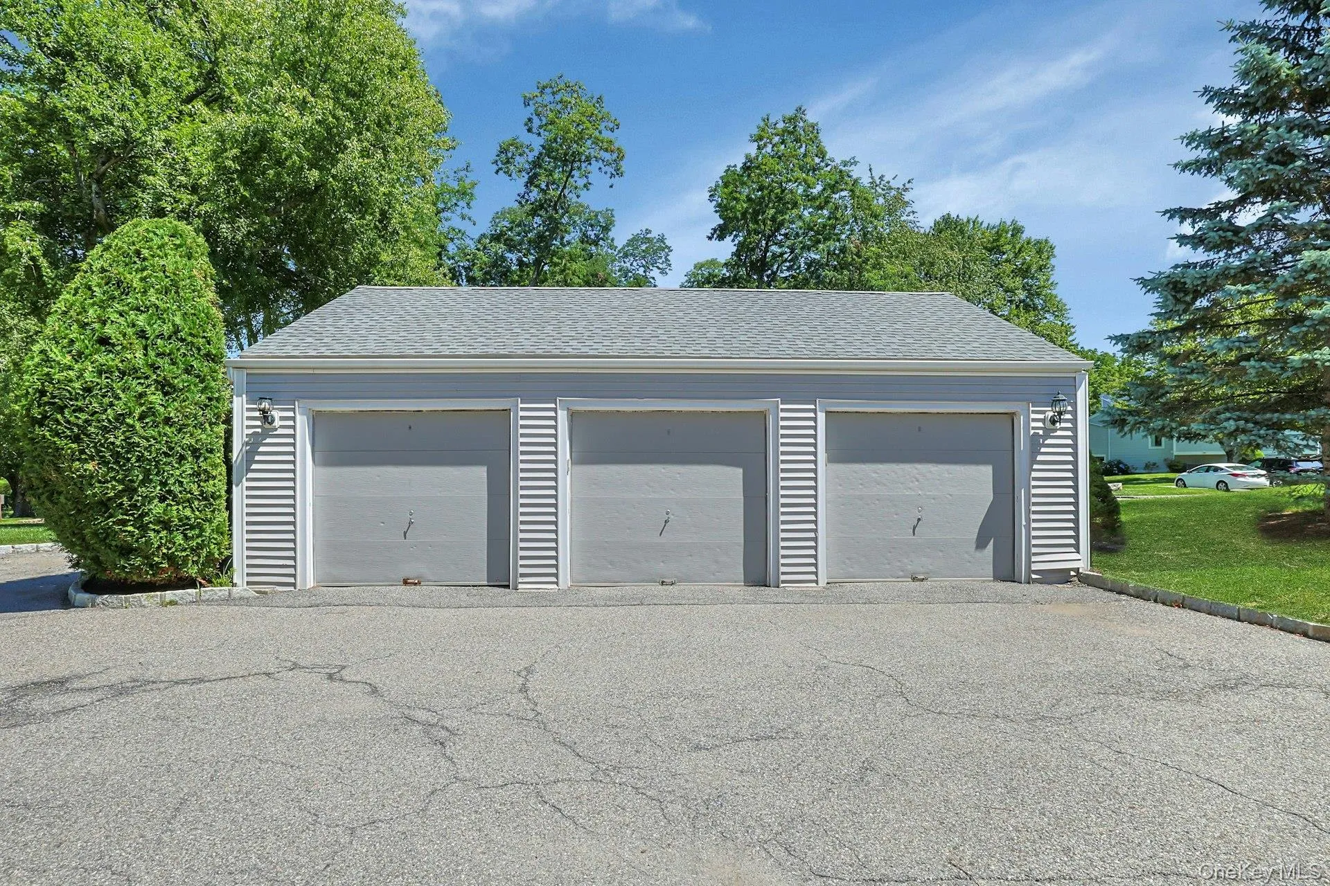 Convenient garage located just steps from the home. Convenient garage located just steps from the home.