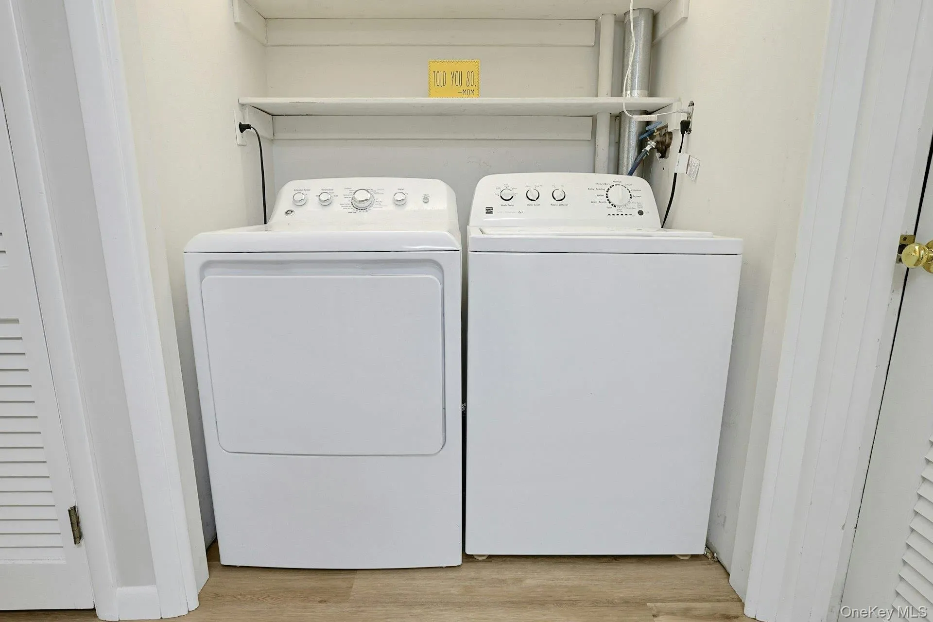 Washer and dryer are easily accessible for added functionality. Washer and dryer are easily accessible for added functionality.