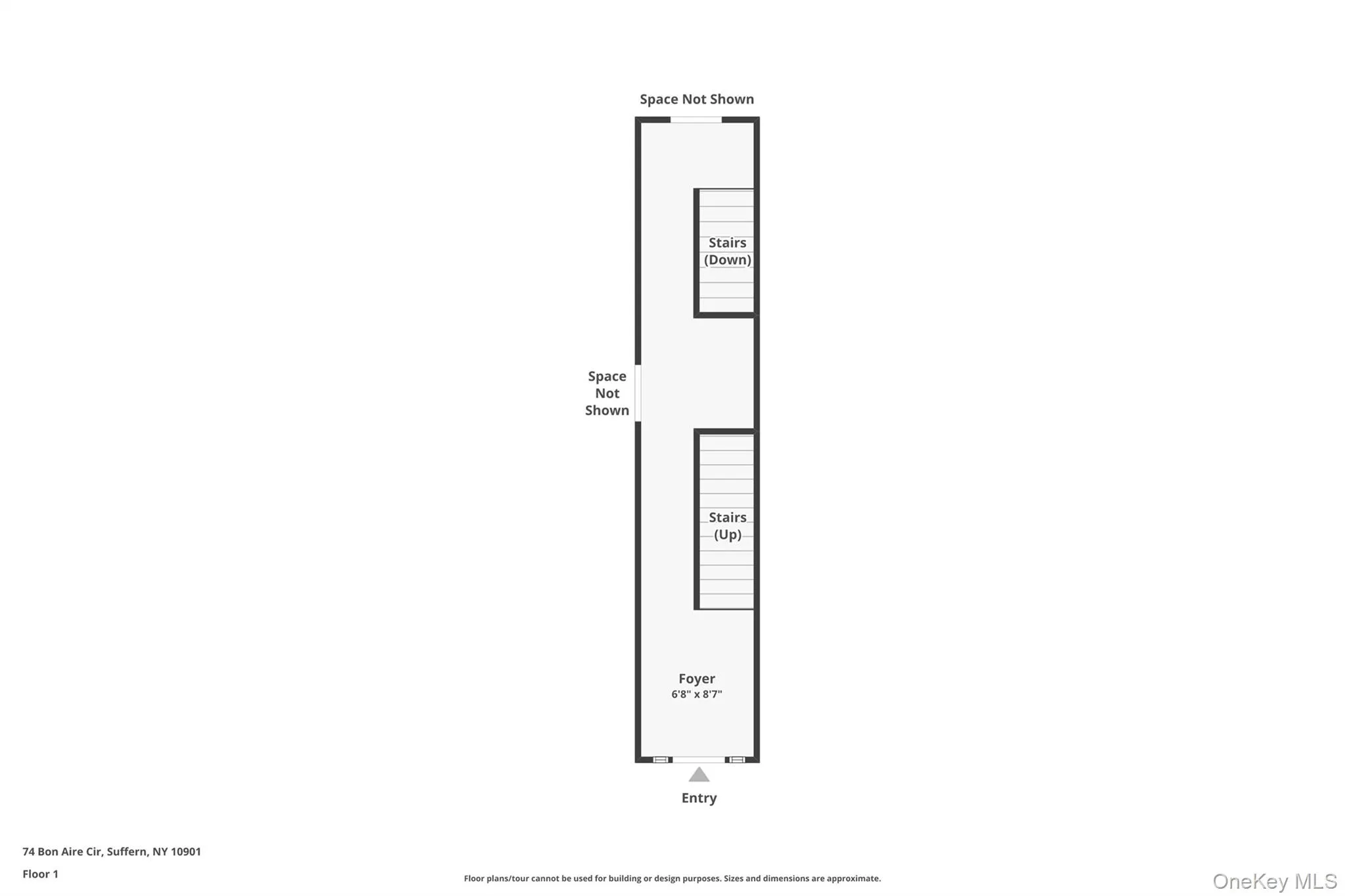 Hallway floorplan. All measurements are approx. Hallway floorplan. All measurements are approx.