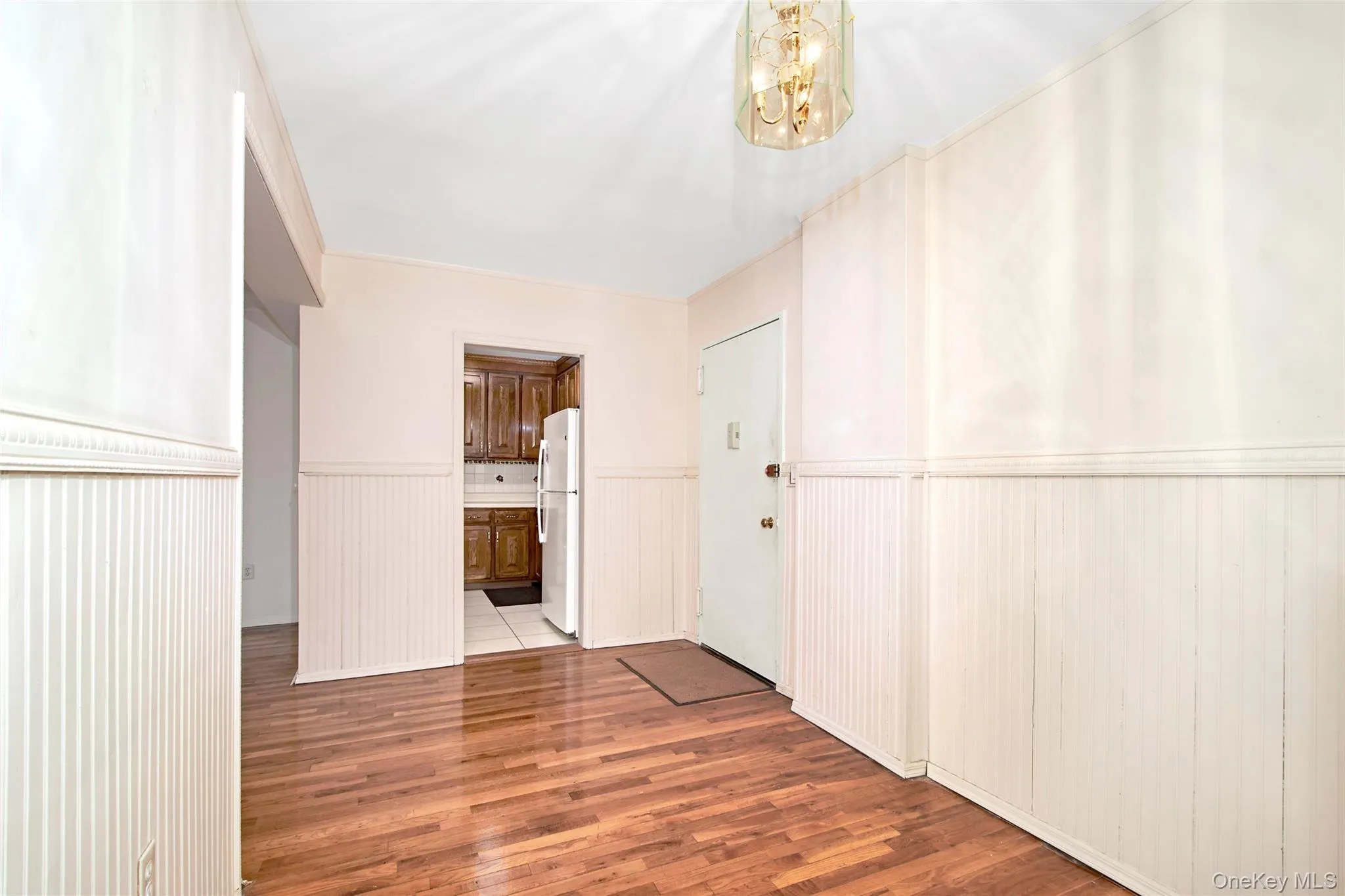The kitchen is located off of the entry and dining area. The kitchen is located off of the entry and dining area.