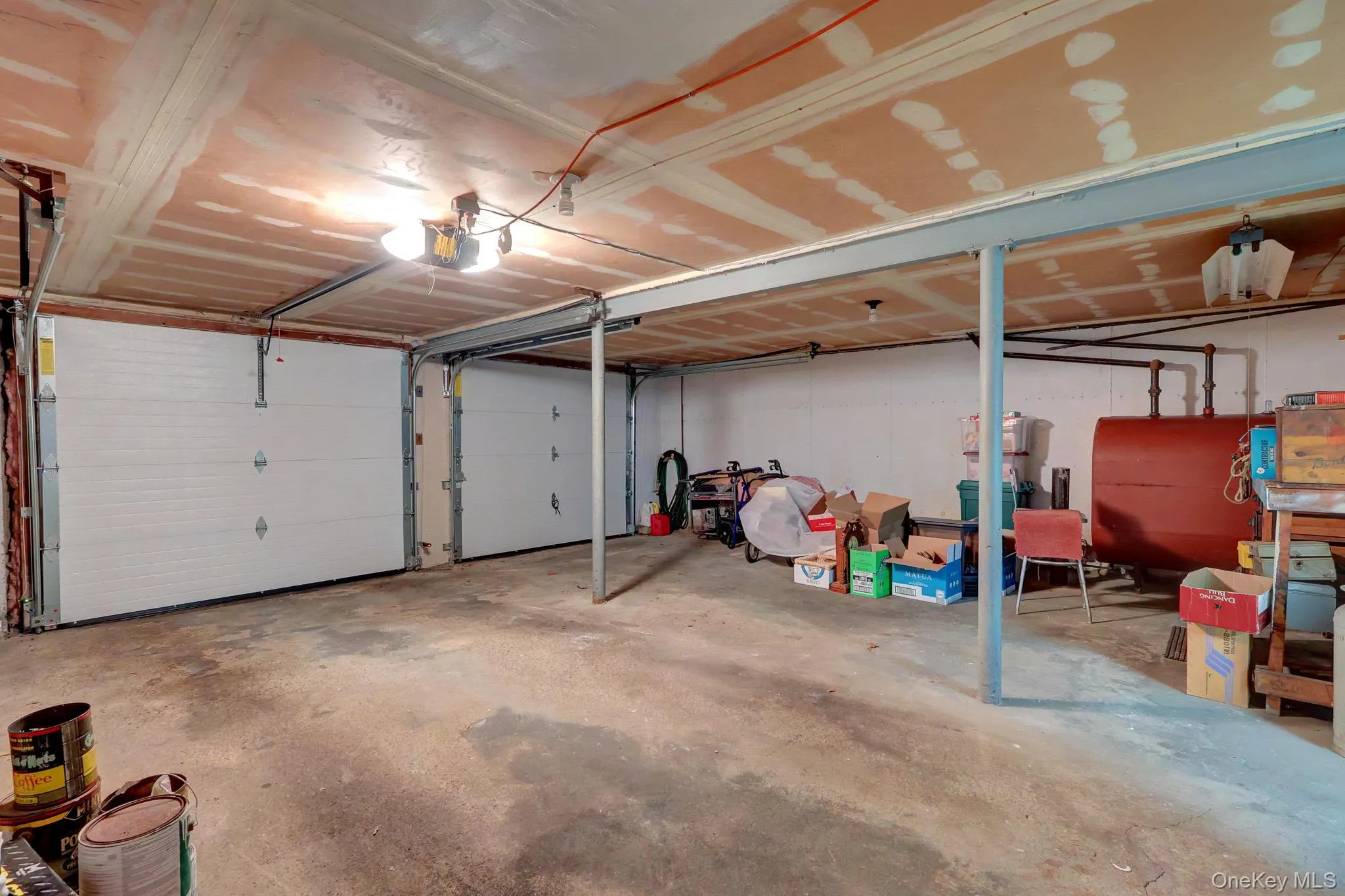 2 car garage. Auto garage opener. Workbench 2 car garage. Auto garage opener. Workbench