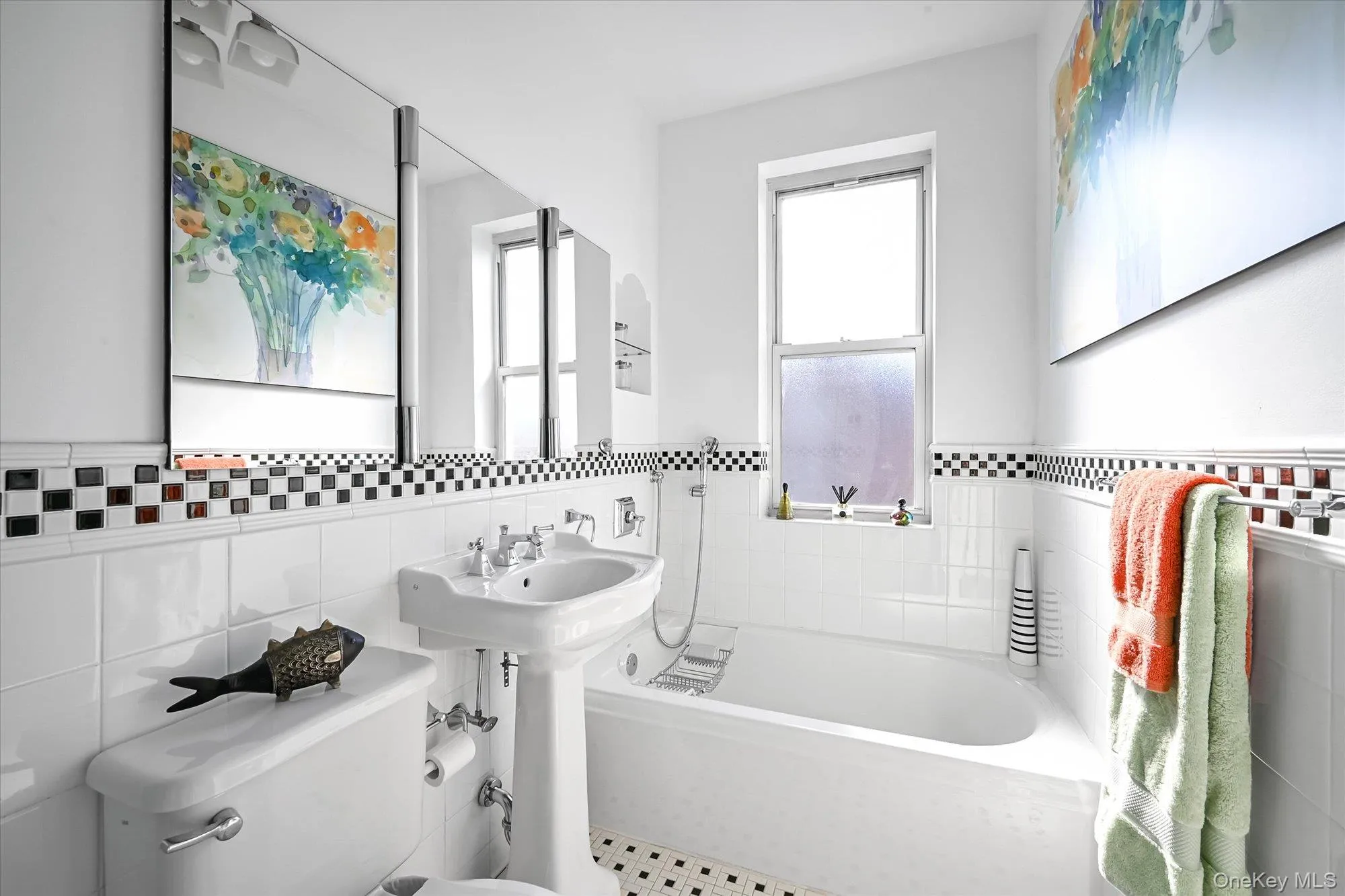 The oversized bathroom provides the luxury of both a separate shower and a full tub The oversized bathroom provides the luxury of both a separate shower and a full tub