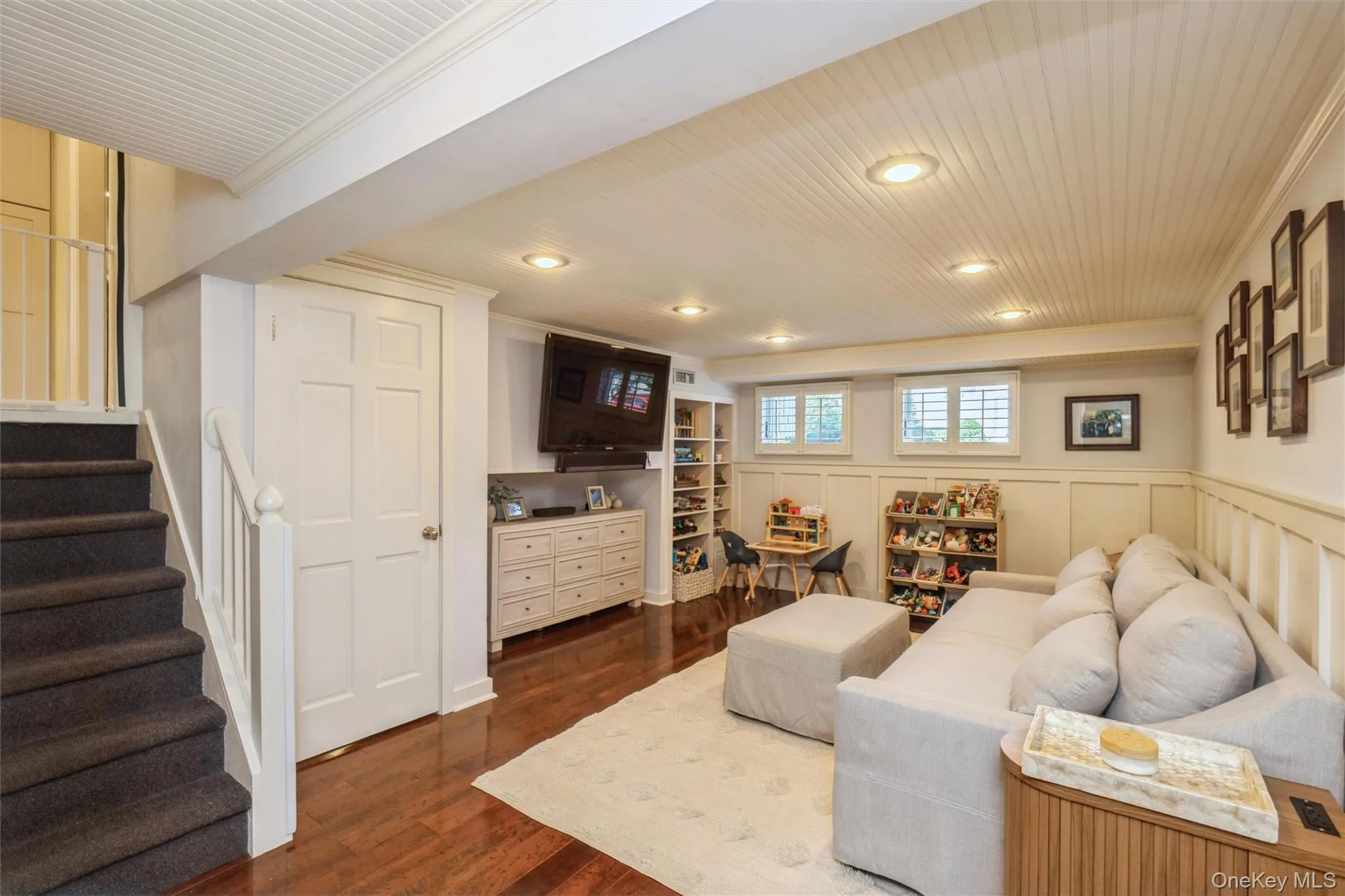 Lower level den offers another space to relax or entertain. Lower level den offers another space to relax or entertain.