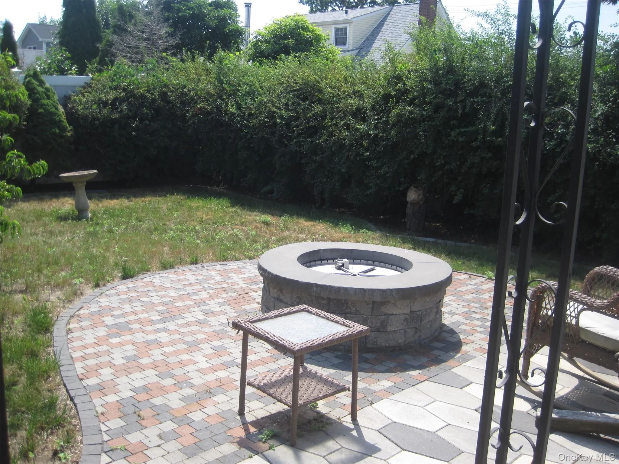 Fire Pit In Private Backyard Fire Pit In Private Backyard