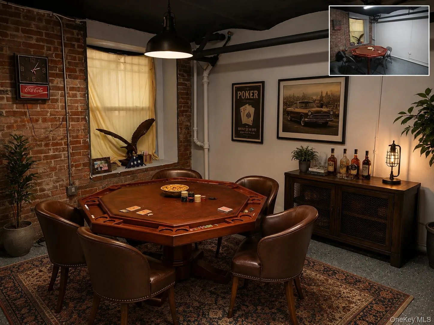 Full basement with poker table(not included). (partially virtually staged) Full basement with poker table(not included). (partially virtually staged)