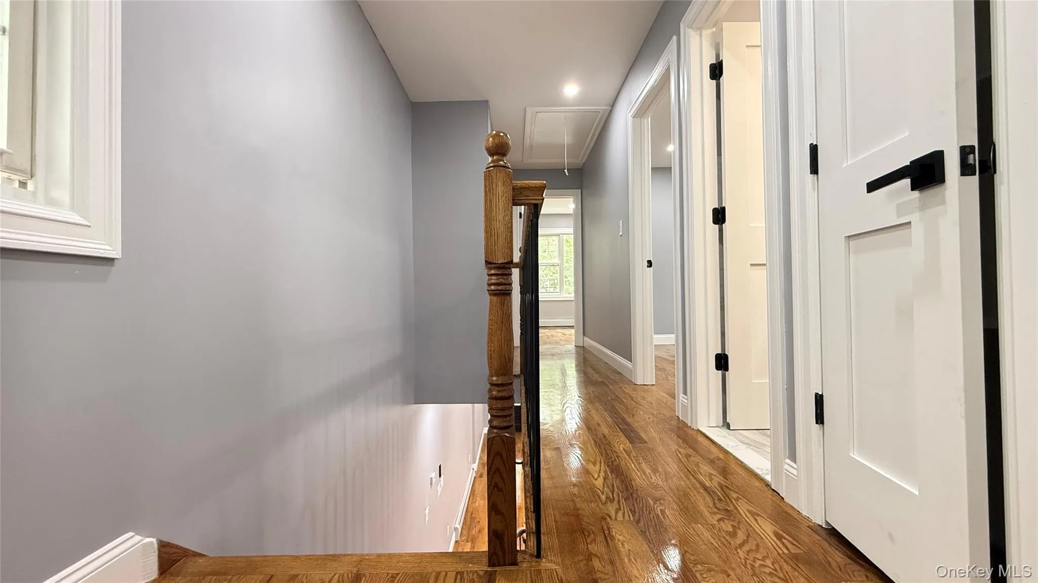 Hardwood flooring in the hallway Hardwood flooring in the hallway