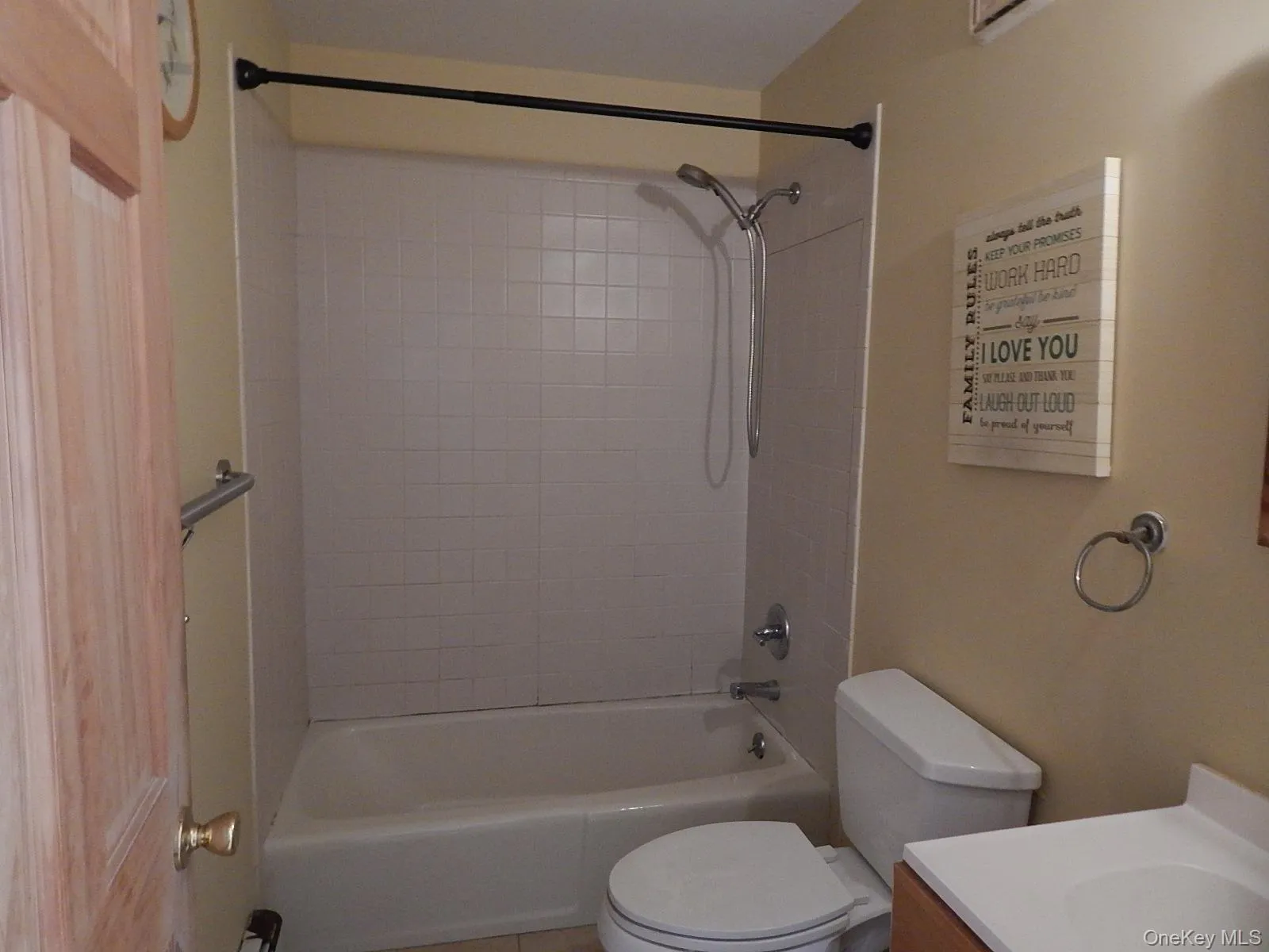 Full bathroom off hallway Full bathroom off hallway