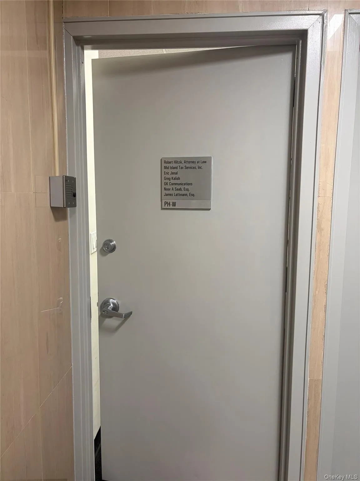 Door leading to units Door leading to units