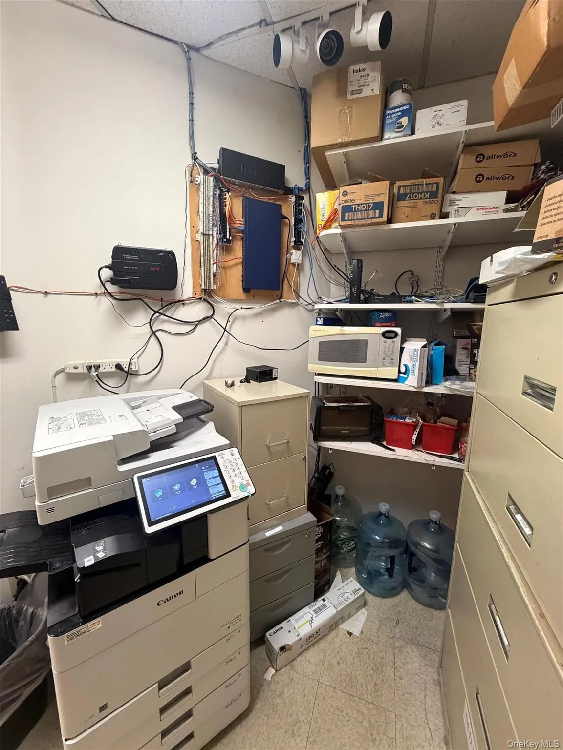 Copy machine, microwave, storage & supplies Copy machine, microwave, storage & supplies