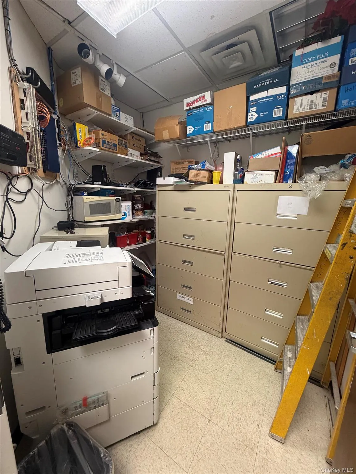 Copy machine, microwave, storage & supplies Copy machine, microwave, storage & supplies